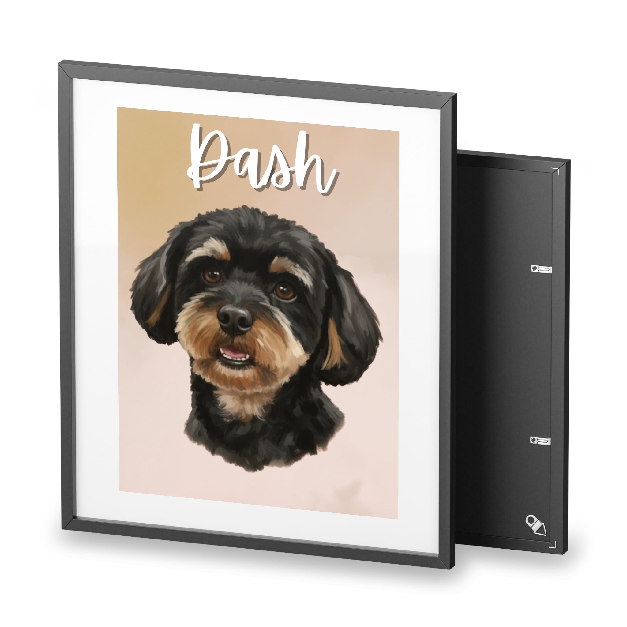 (Dash) Playful Dog Framed Poster