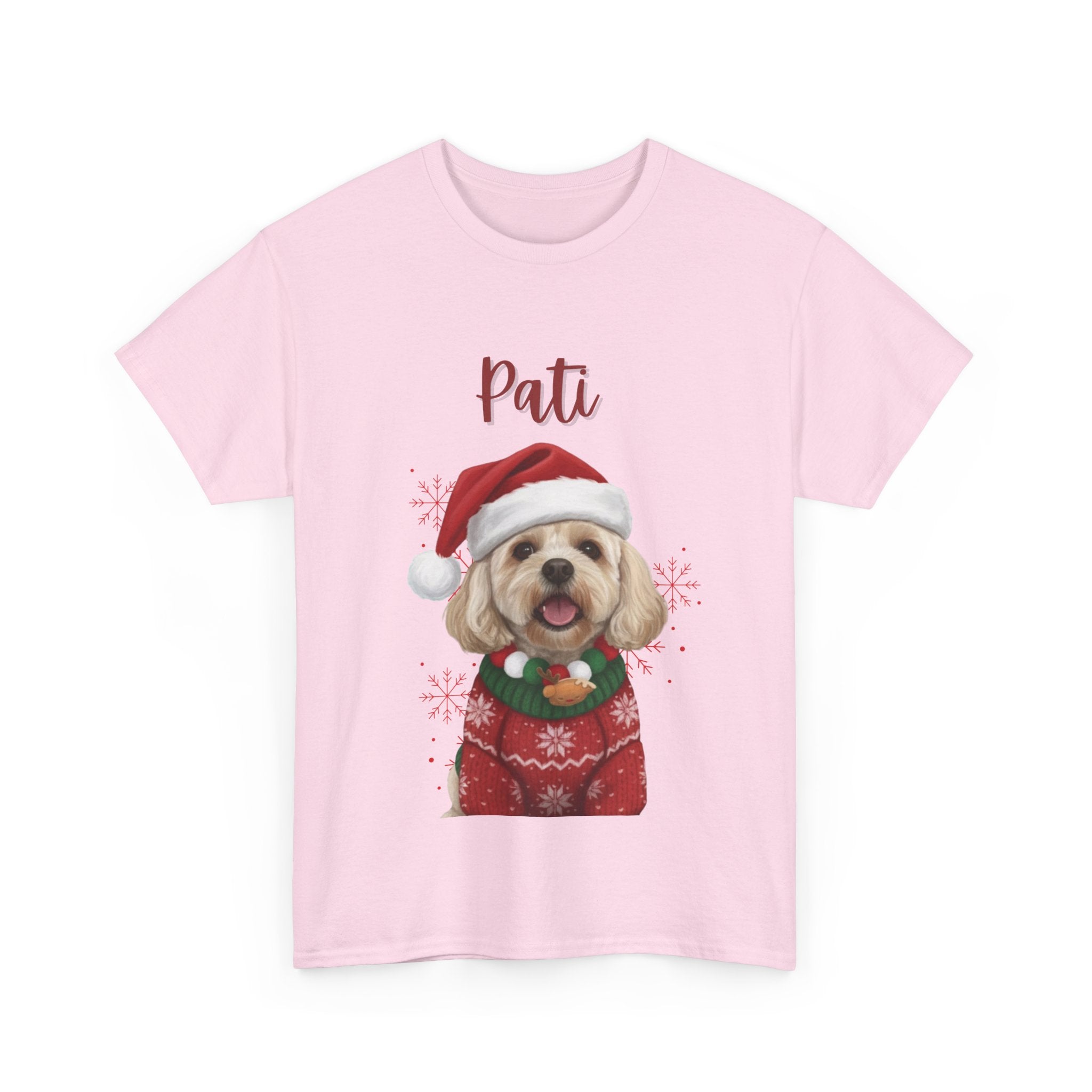 (Pati) Whimsical Dog Portrait Tee Shirt