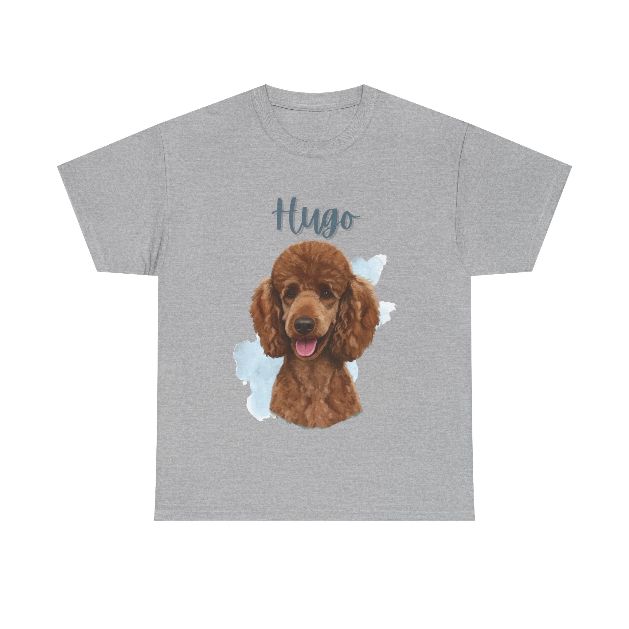 (Hugo) Whimsical Dog Portrait Tee Shirt