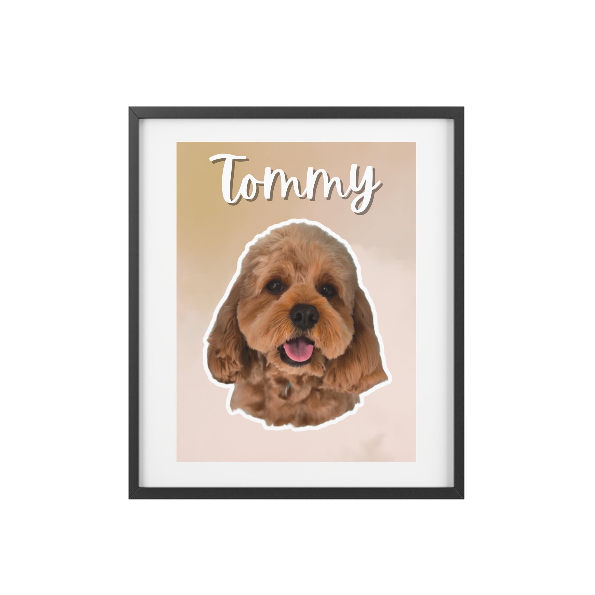 (Tommy) Playful Dog Framed Poster