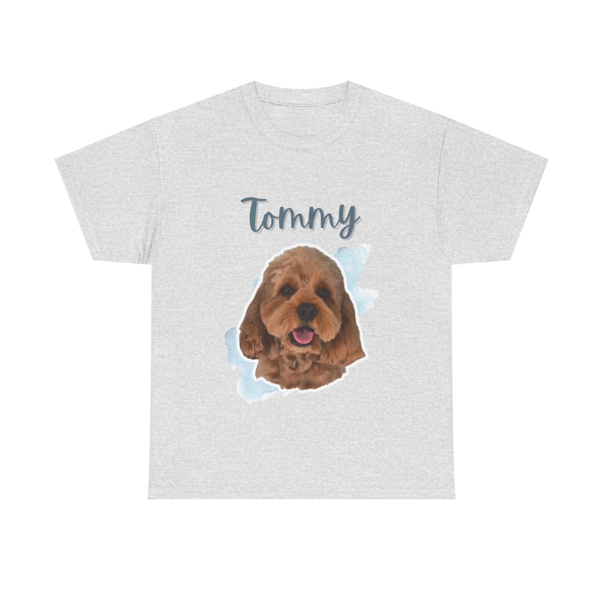 (Tommy) Whimsical Dog Portrait Tee Shirt