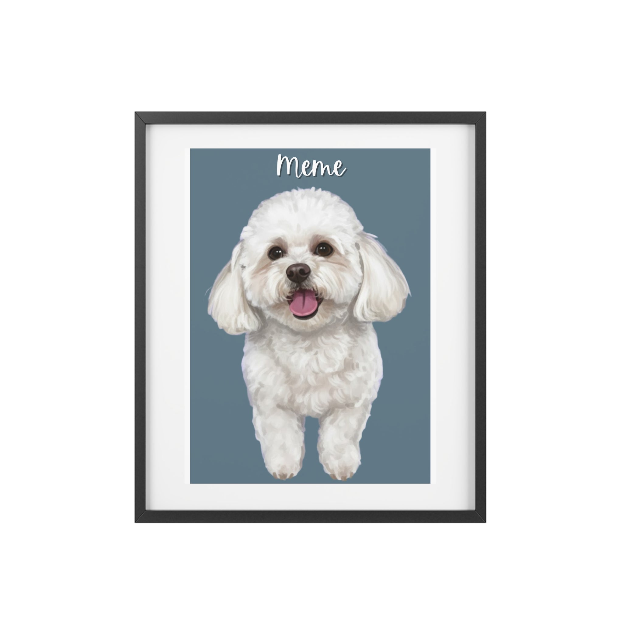 (Meme) Playful Dog Framed Poster