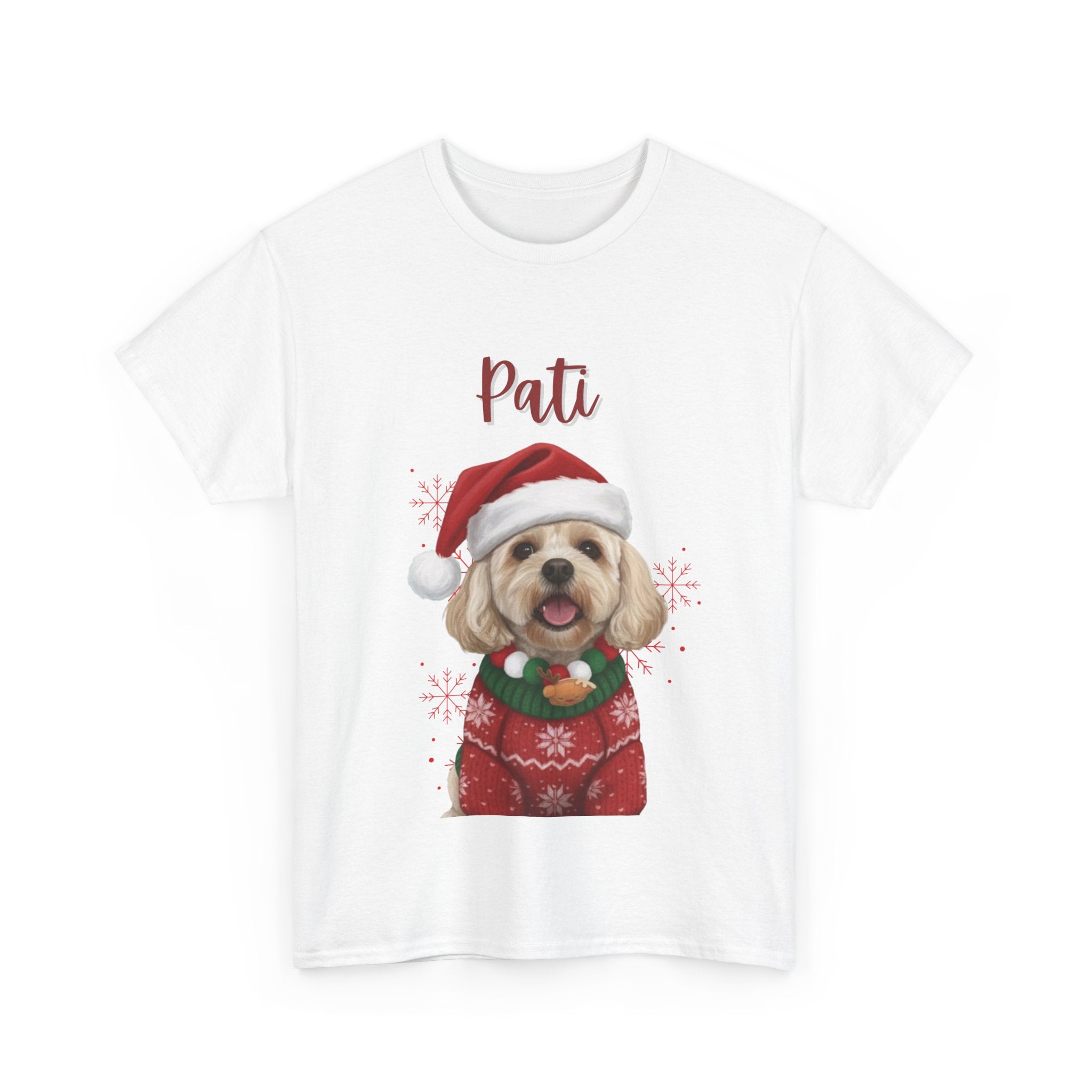 (Pati) Whimsical Dog Portrait Tee Shirt