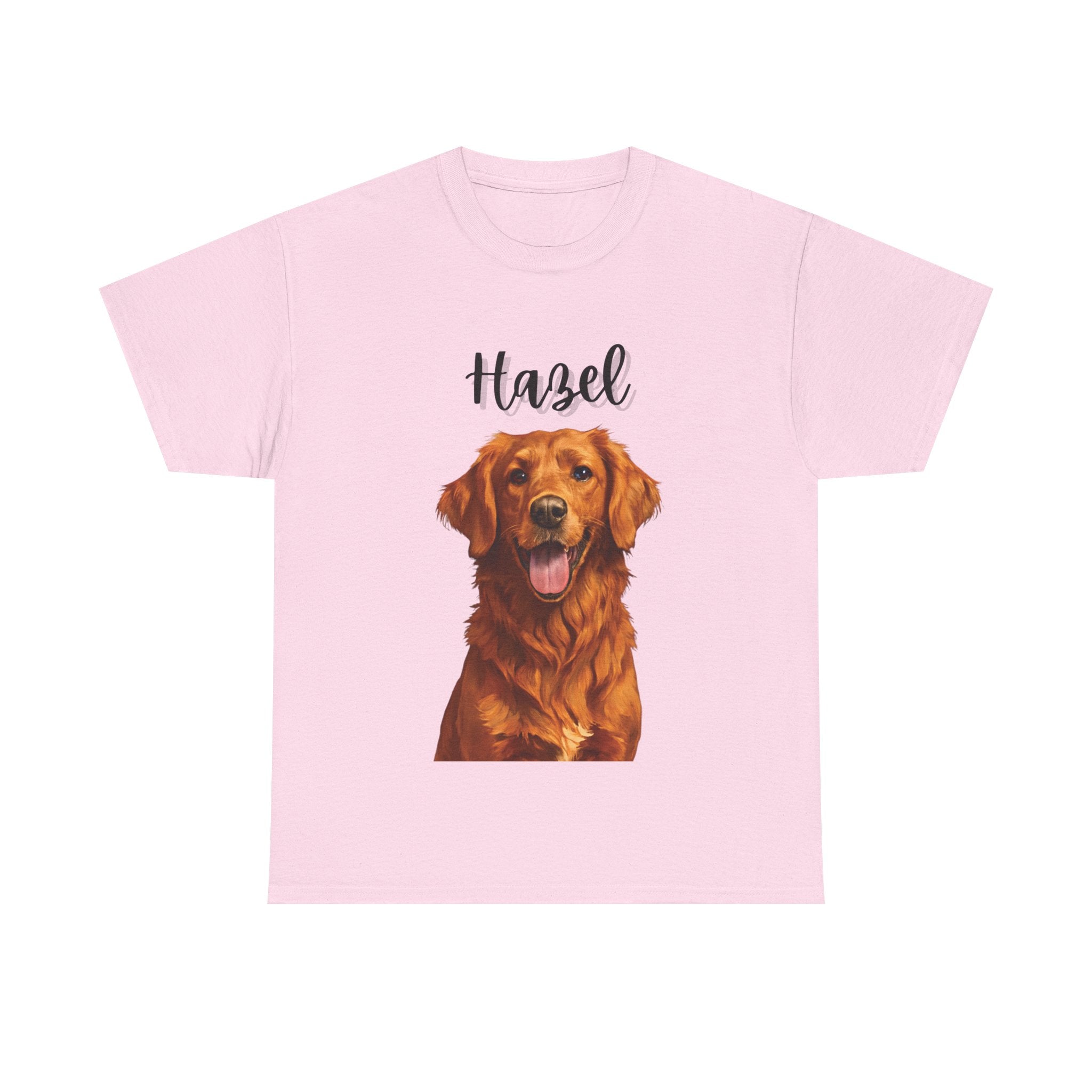 (Hazel) Whimsical Dog Portrait Tee Shirt