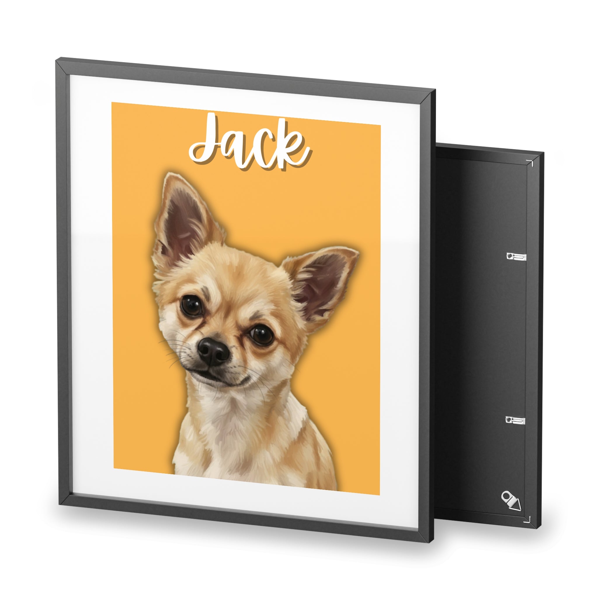 (Jack) Playful Dog Framed Poster