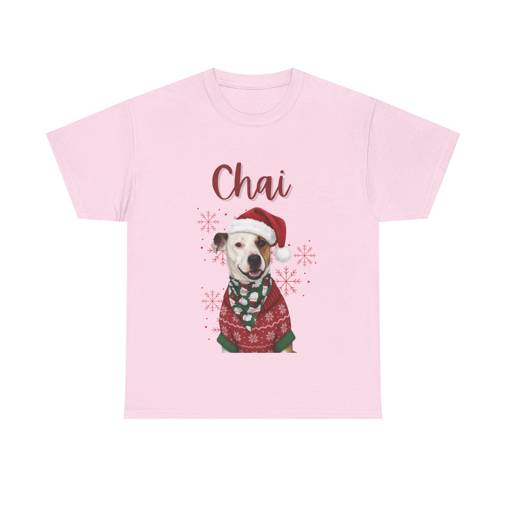 (Chai) Whimsical Dog Portrait Tee Shirt