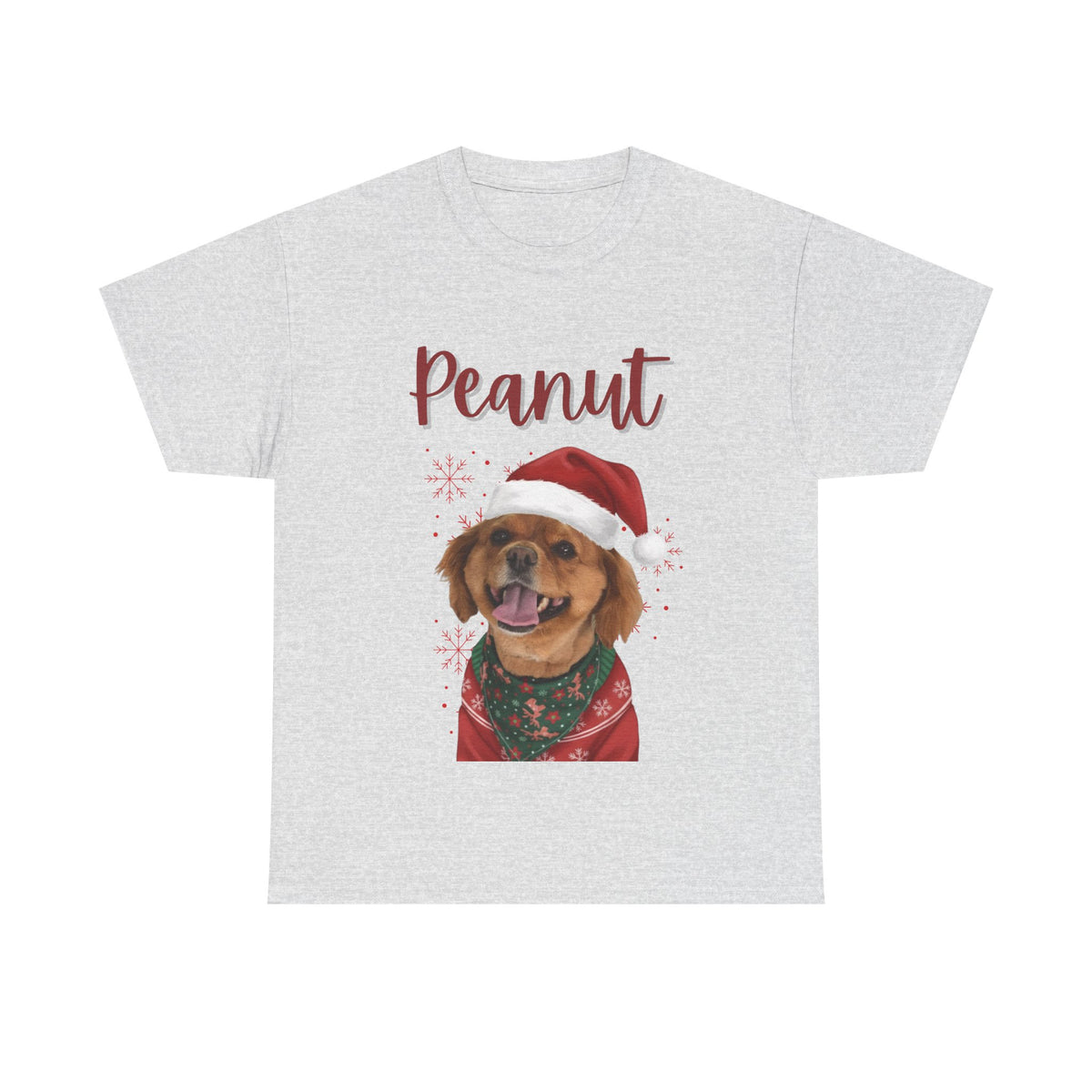 (Peanut) Whimsical Dog Portrait Tee Shirt