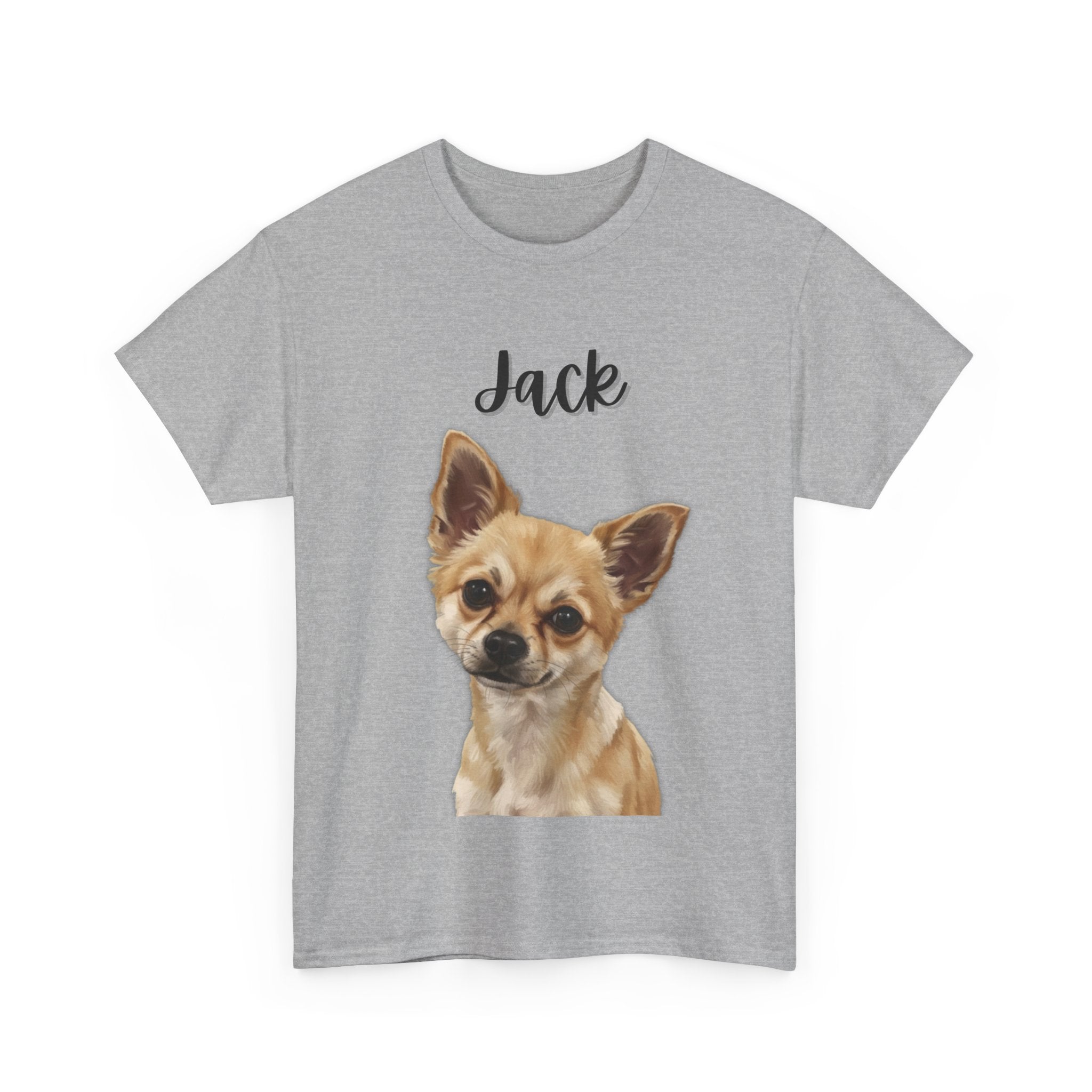 (Jack) Whimsical Dog Portrait Tee Shirt