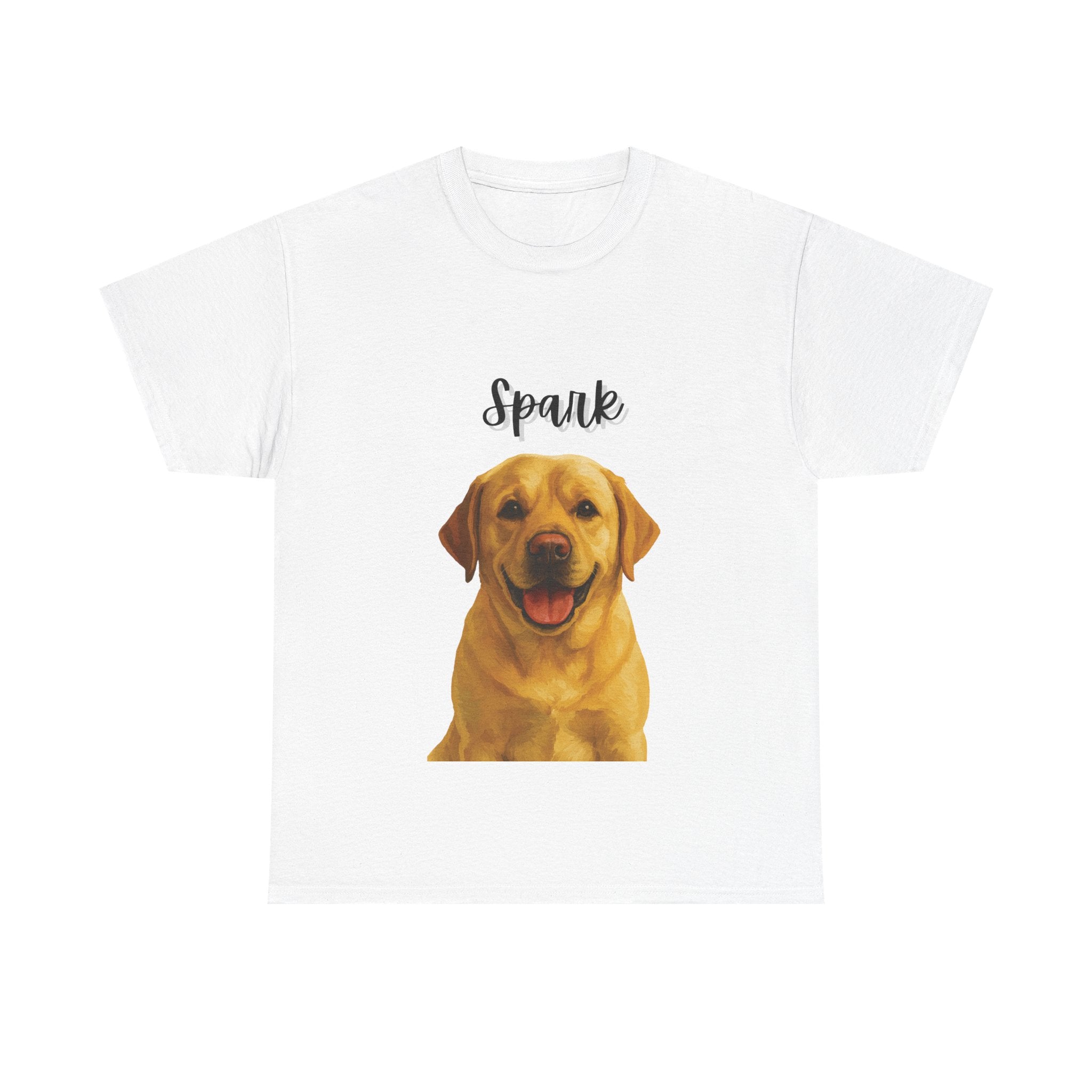 (Spark) Whimsical Dog Portrait Tee Shirt