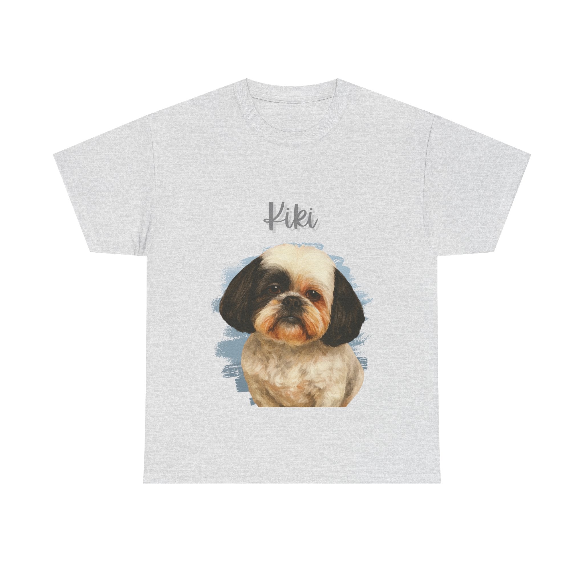 (Kiki) Whimsical Dog Portrait Tee Shirt