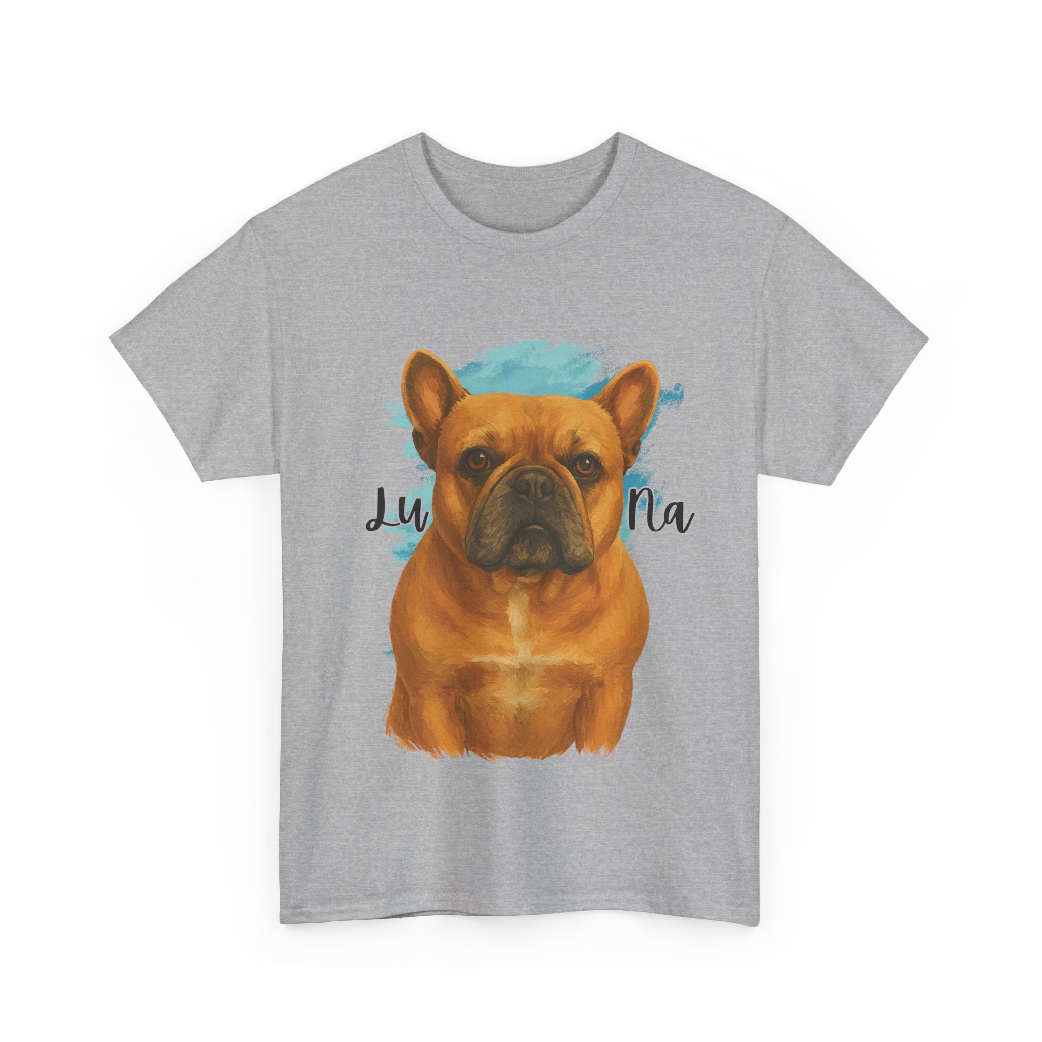 (Luna) Whimsical Dog Portrait Tee Shirt