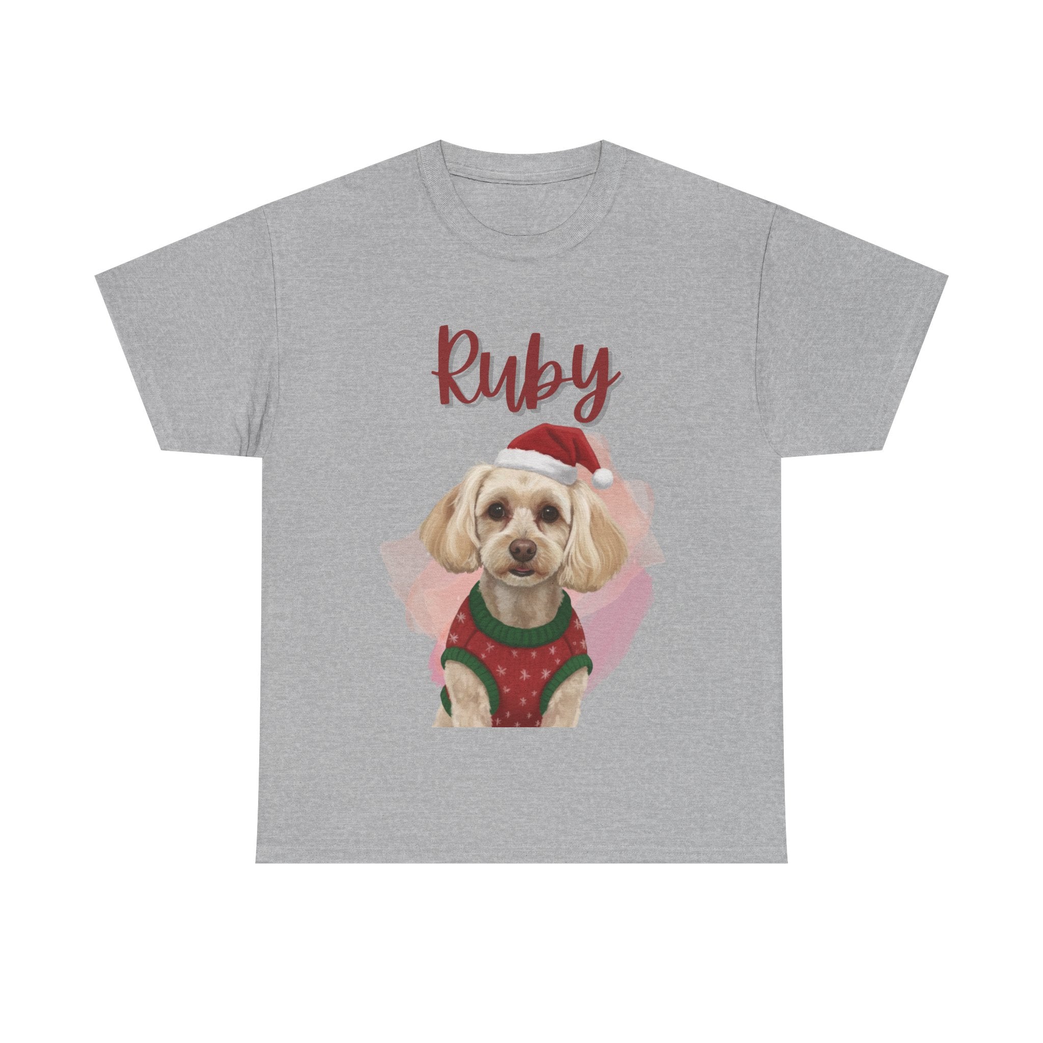 (Ruby) Whimsical Dog Portrait Tee Shirt
