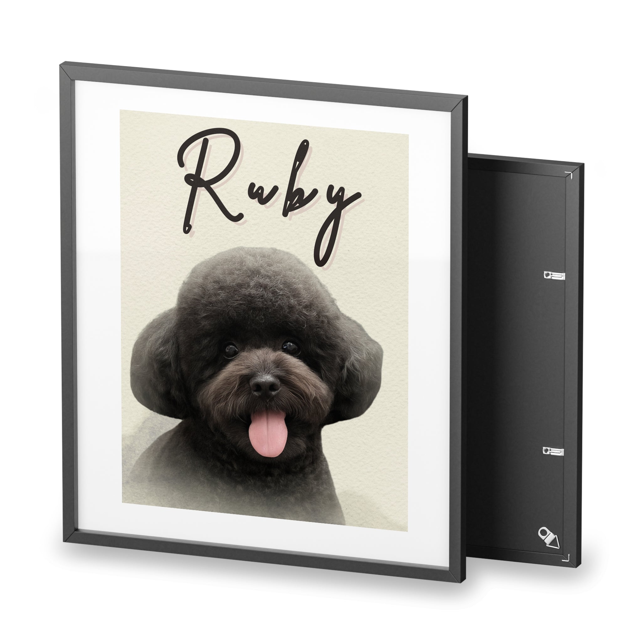 (Ruby) Playful Dog Framed Poster