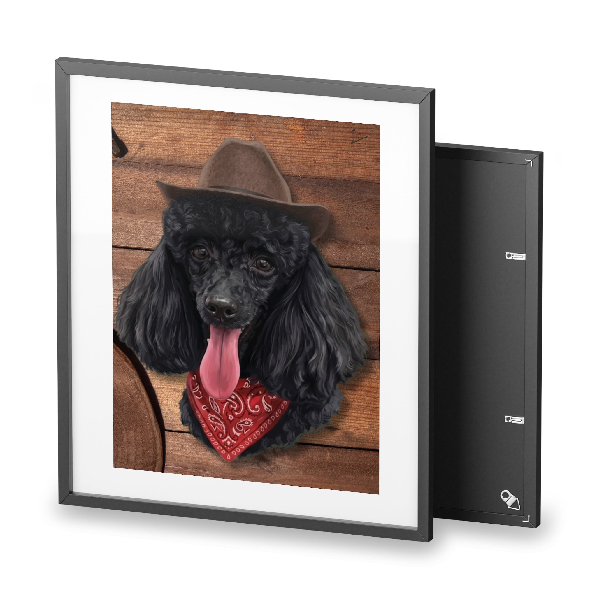 (Ruby) Playful Dog Framed Poster