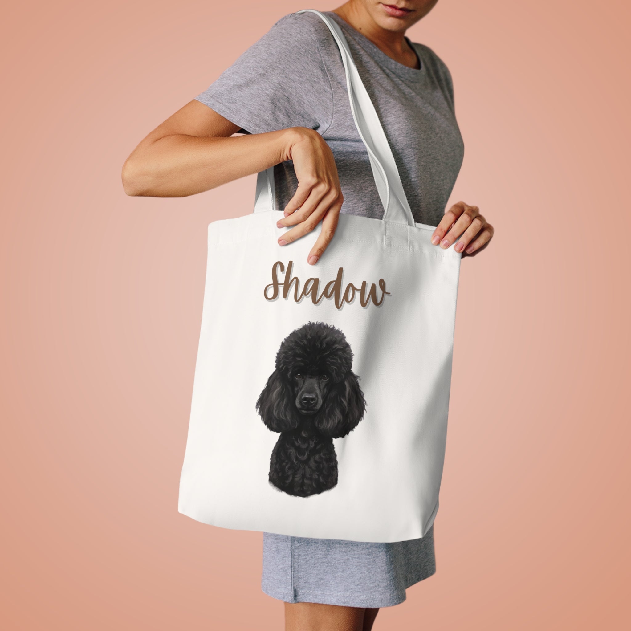 (Shadow) Personalized Dog Lover Tote Bag