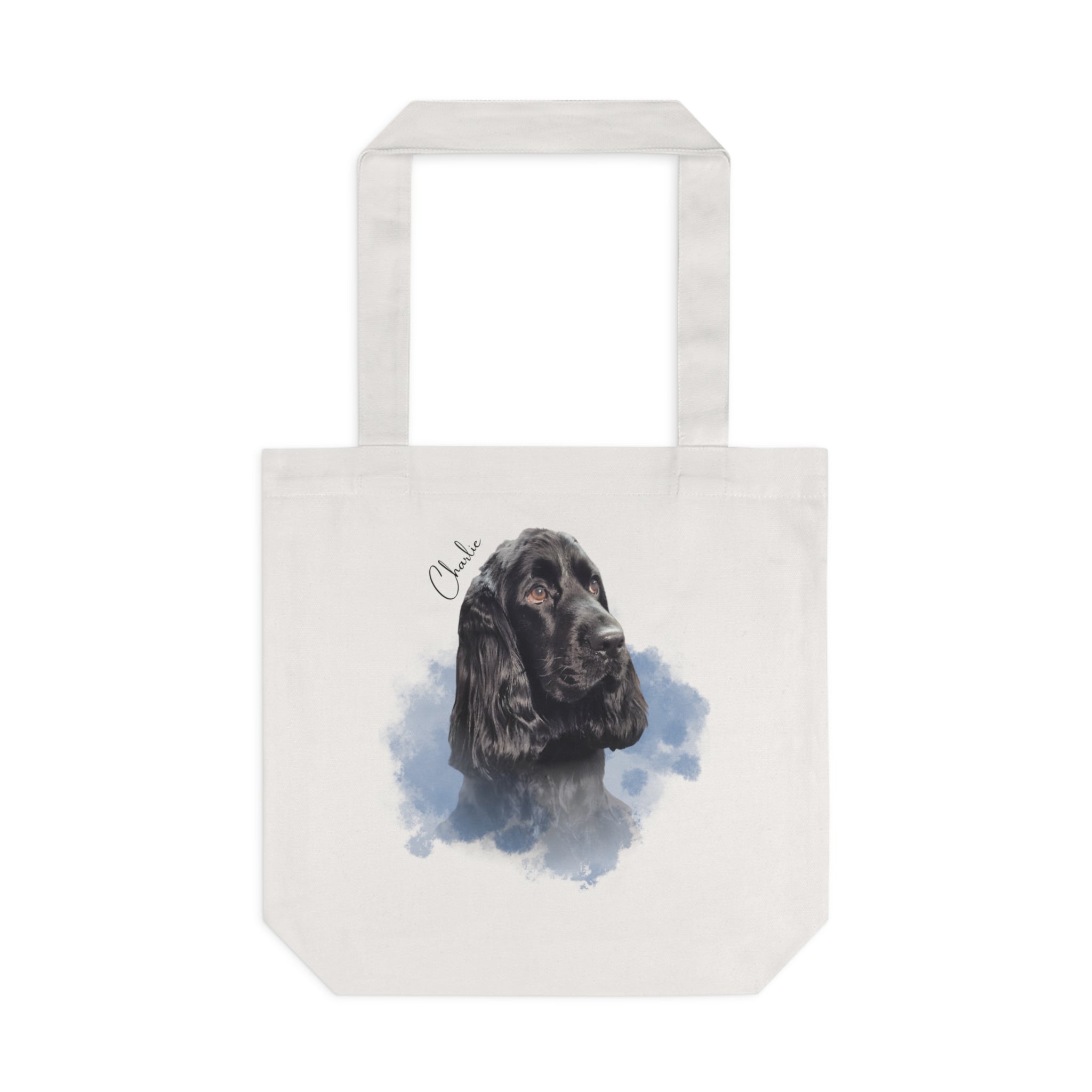 (Charlie) Personalized Dog Lover Tote Bag