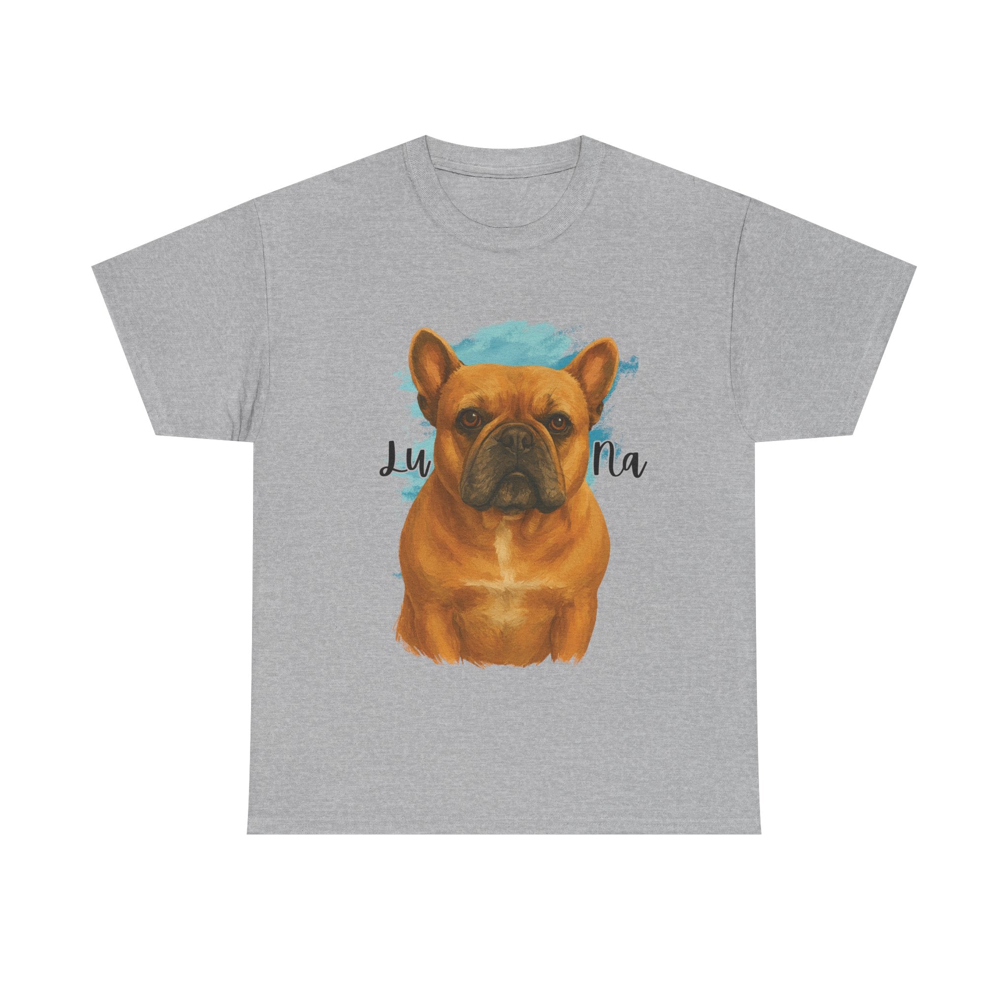 (Luna) Whimsical Dog Portrait Tee Shirt