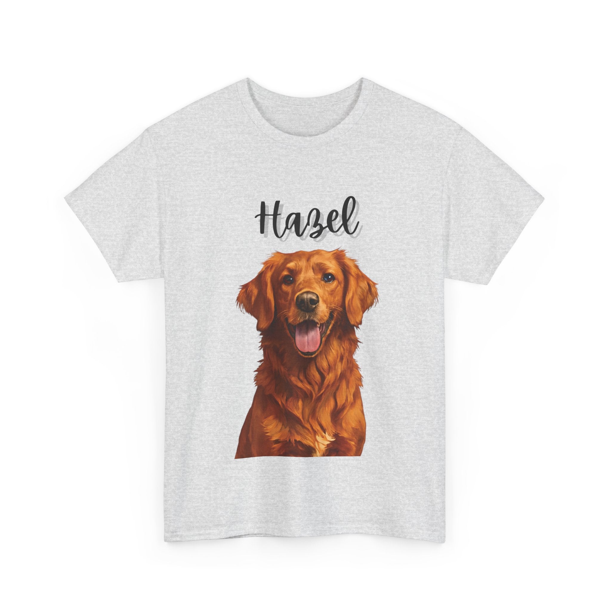 (Hazel) Whimsical Dog Portrait Tee Shirt