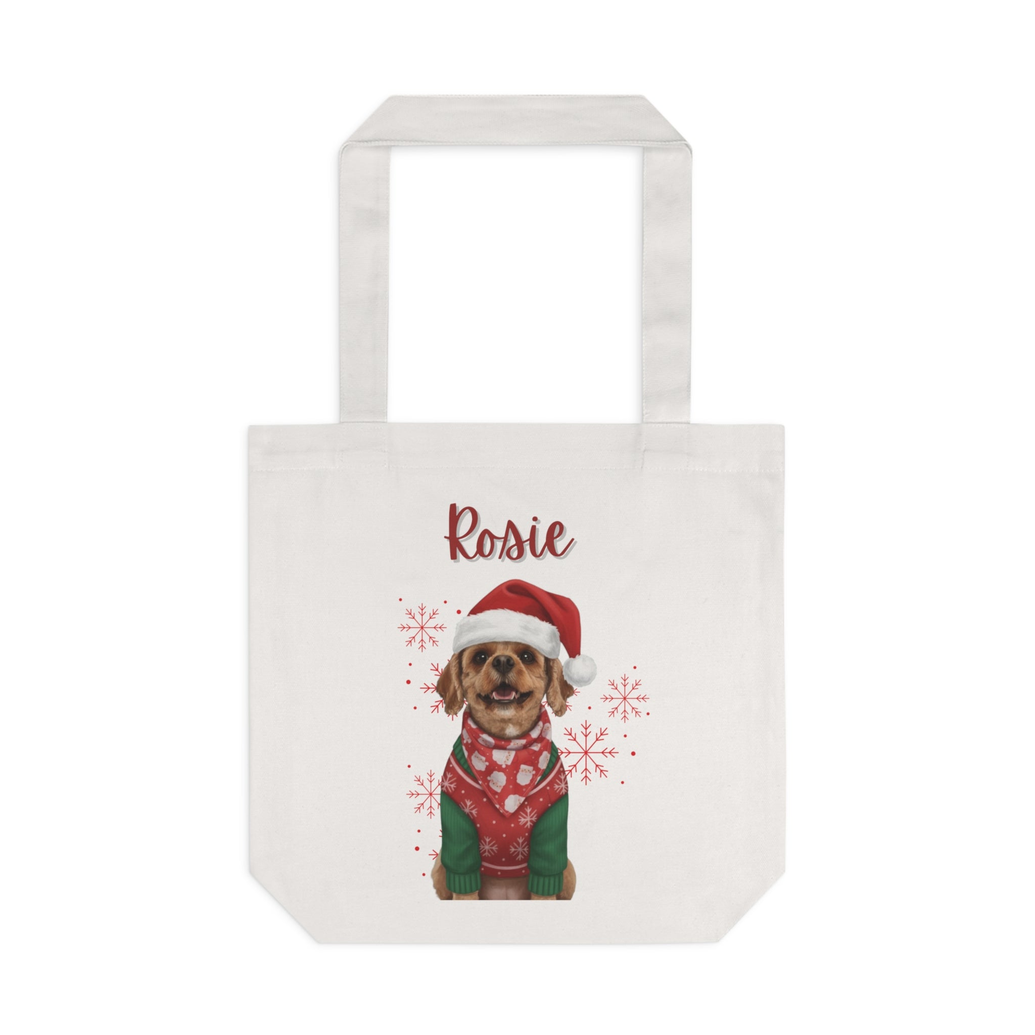 (Rosie) Personalized Dog Lover Tote Bag