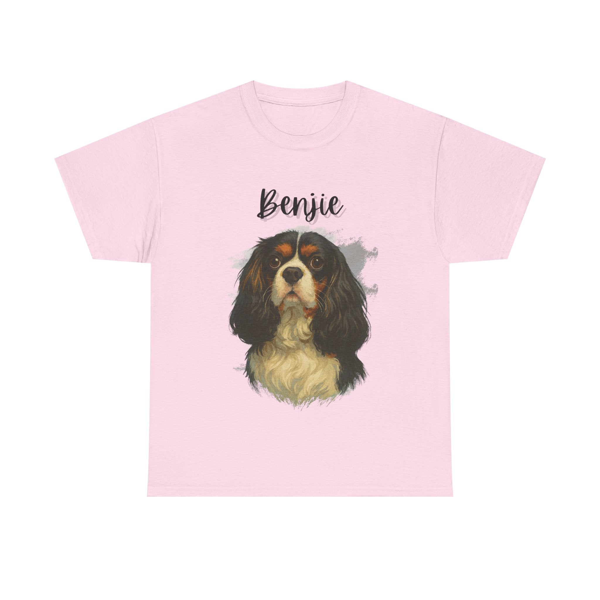 (Benjie) Whimsical Dog Portrait Tee Shirt
