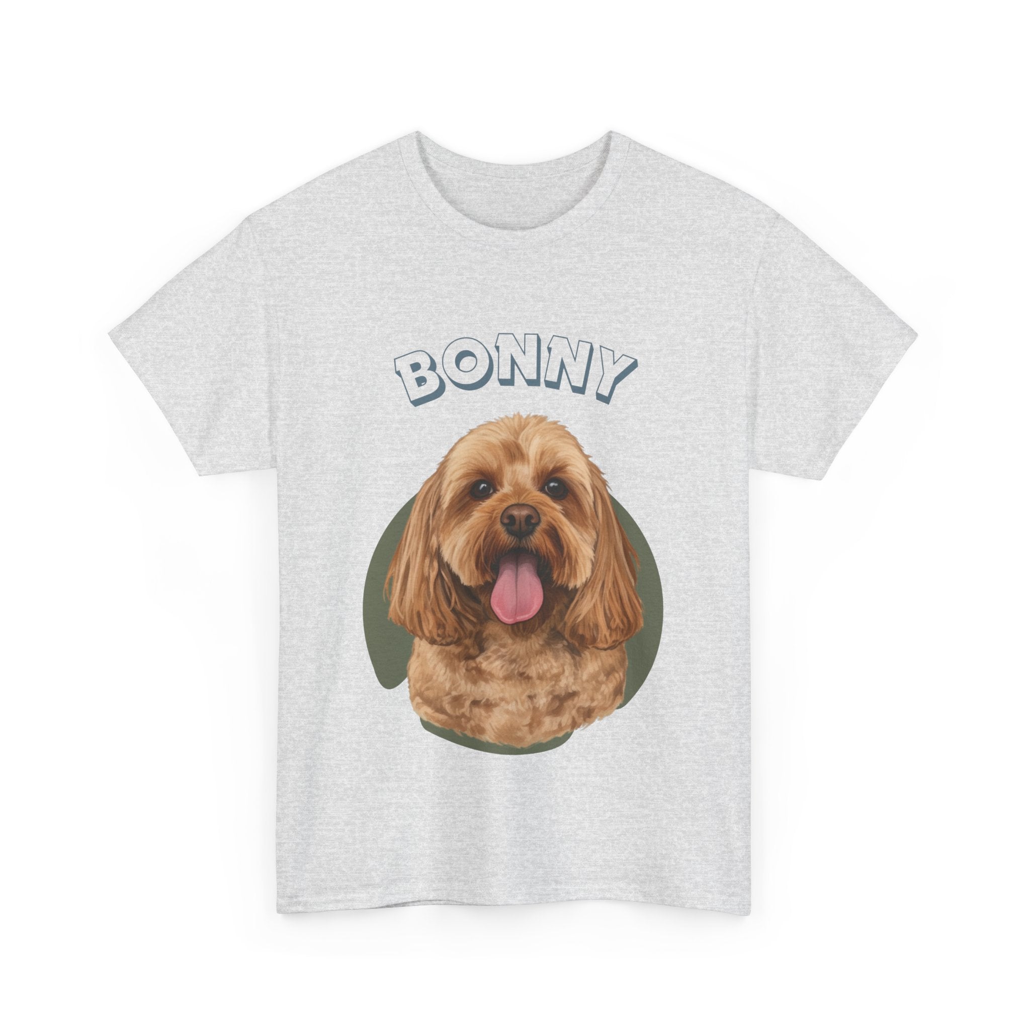 (Bonny) Whimsical Dog Portrait Tee Shirt