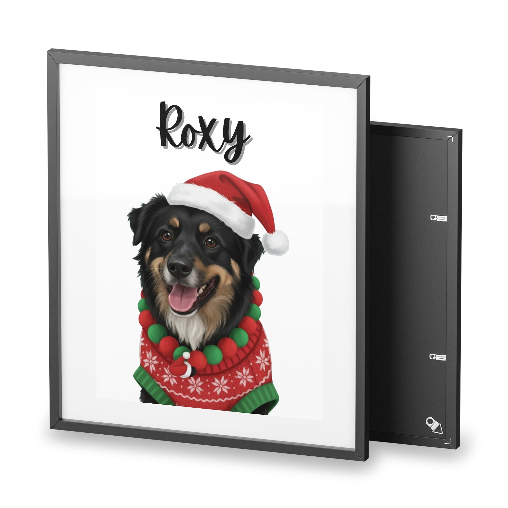 (Roxy) Playful Dog Framed Poster