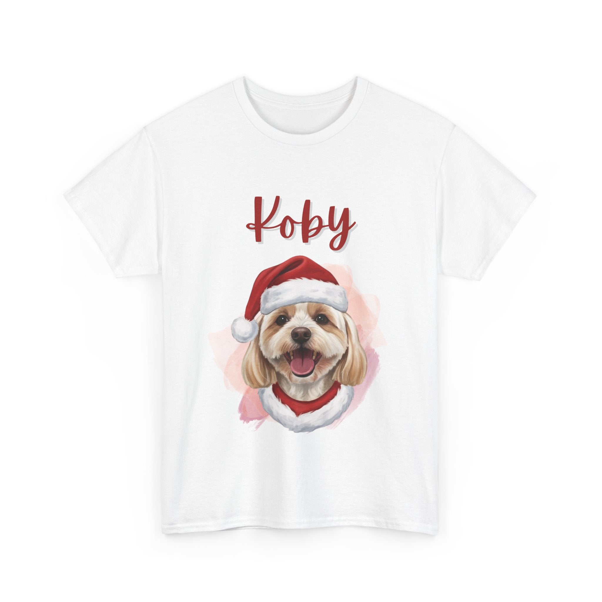 (Koby) Whimsical Dog Portrait Tee Shirt