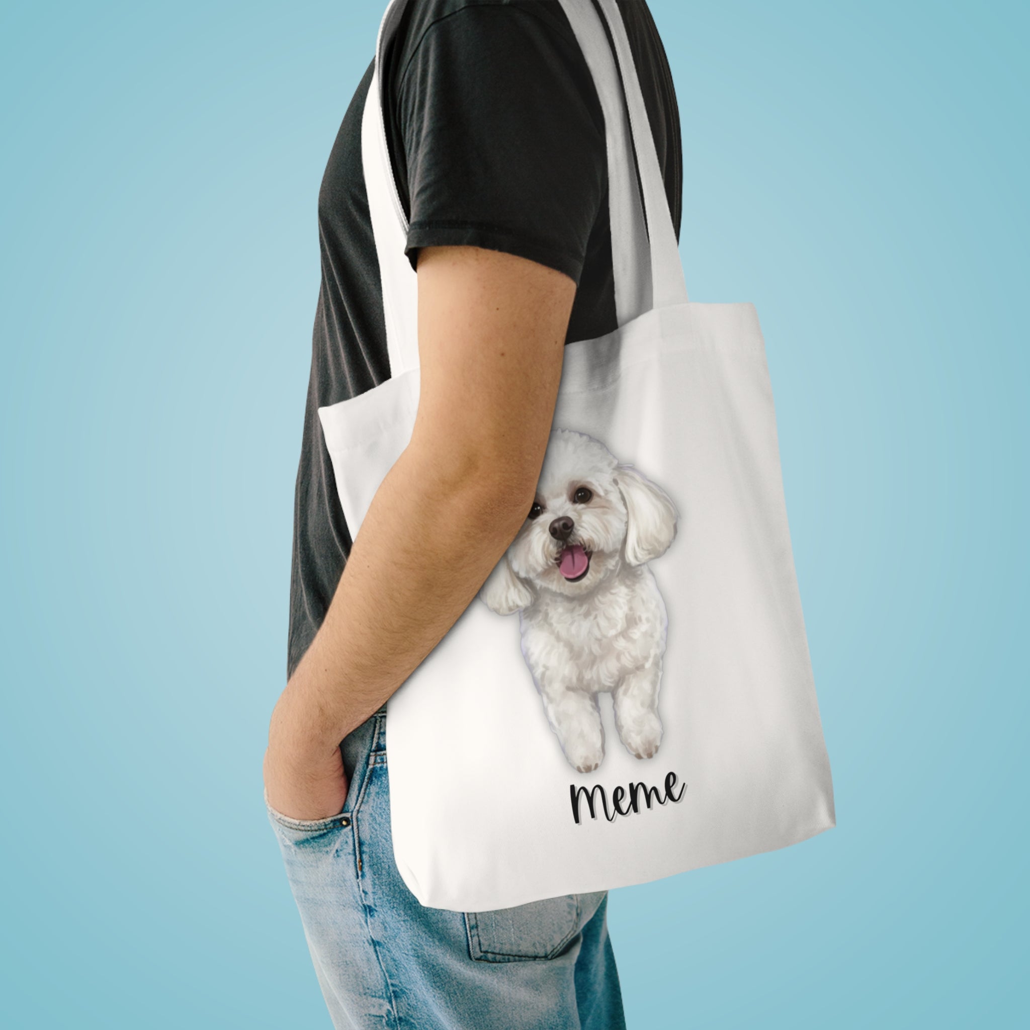 (Meme) Personalized Dog Lover Tote Bag