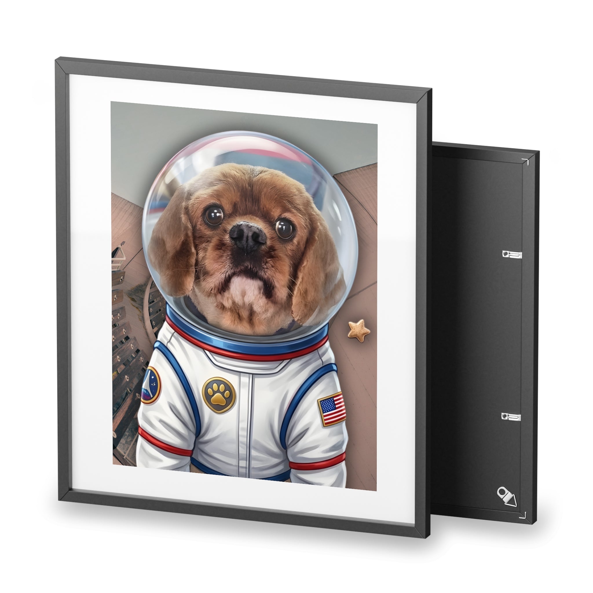 (Bailey) Playful Dog Framed Poster