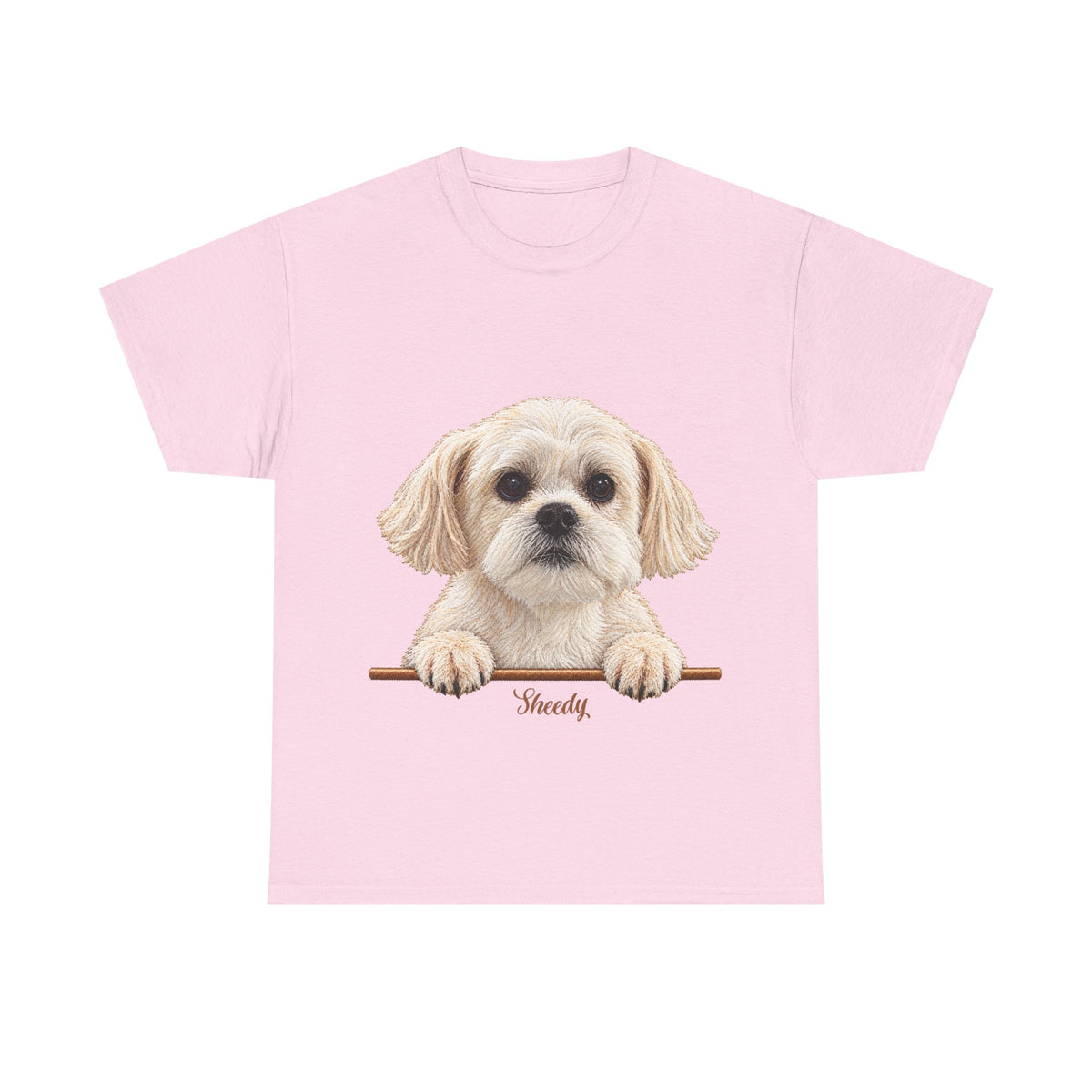 (Sheedy) Whimsical Dog Portrait Tee Shirt