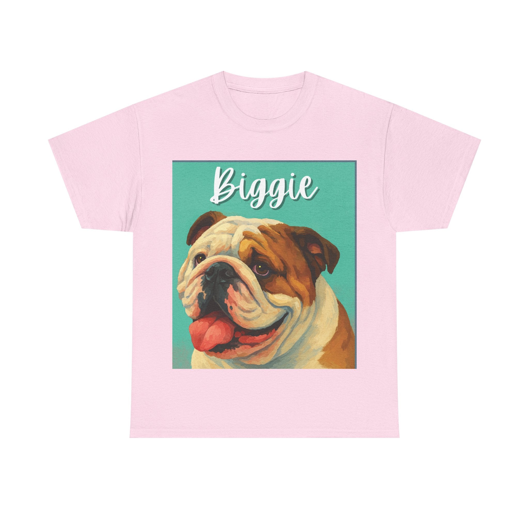 (Biggie) Whimsical Dog Portrait Tee Shirt