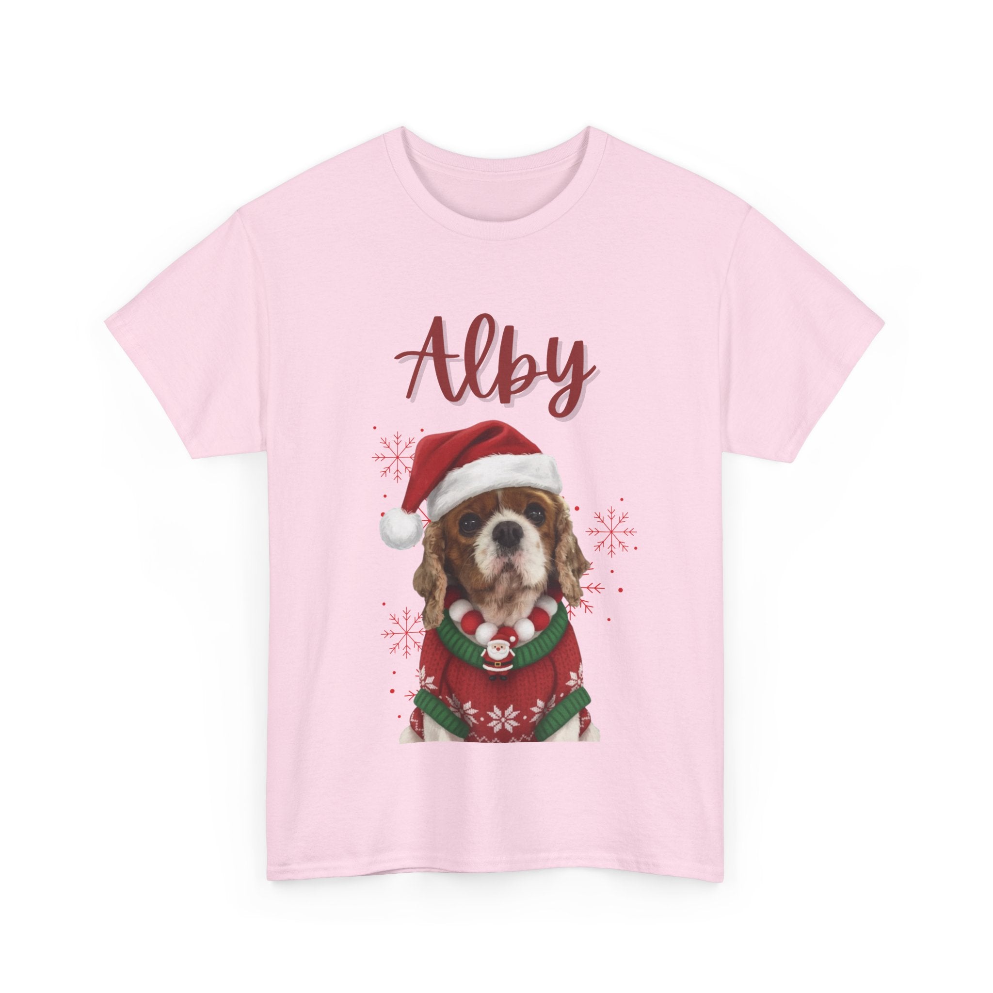 (Alby) Whimsical Dog Portrait Tee Shirt