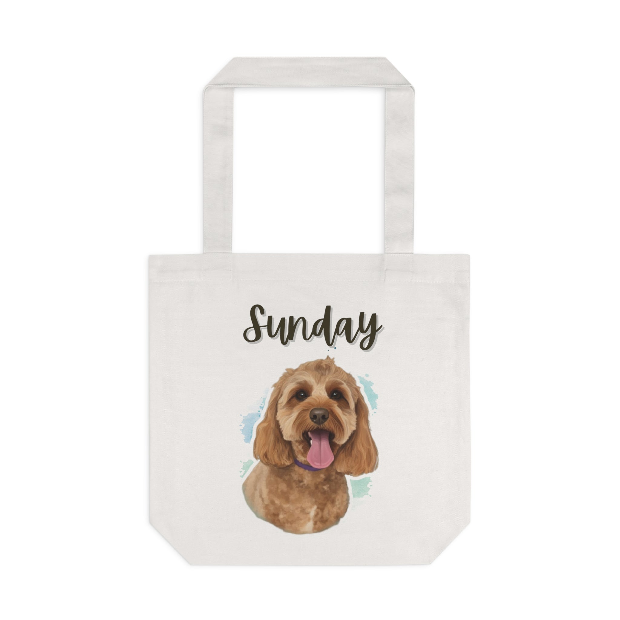 (Sunday) Personalized Dog Lover Tote Bag