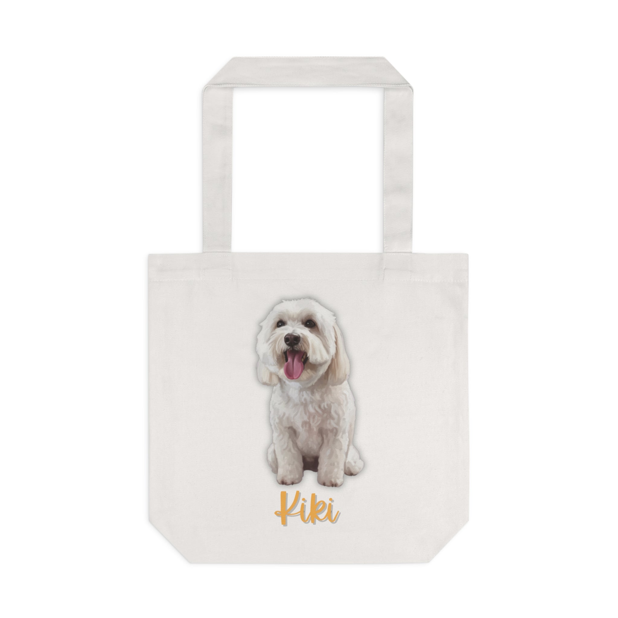 (Kiki) Personalized Dog Lover Tote Bag