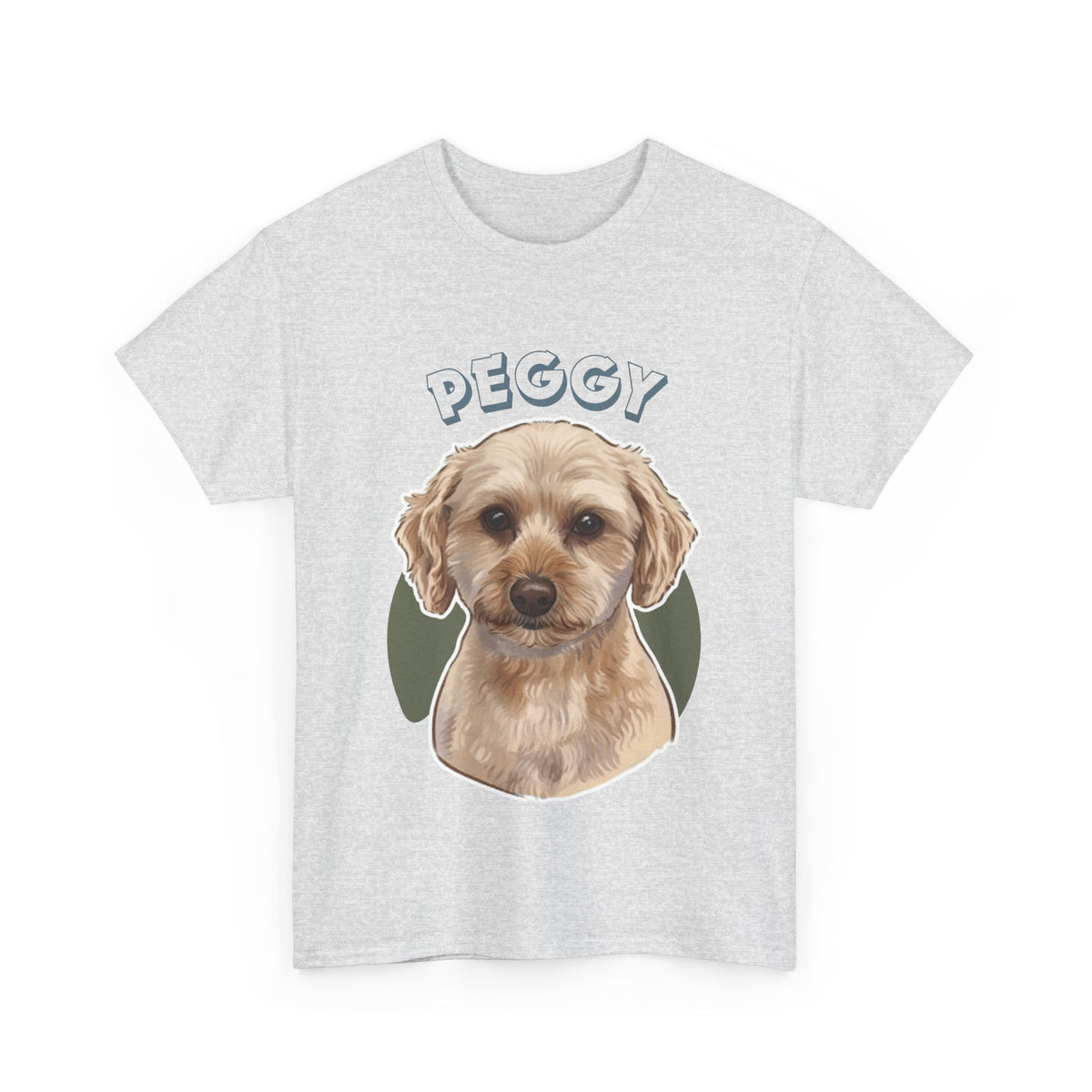(Peggy) Whimsical Dog Portrait Tee Shirt