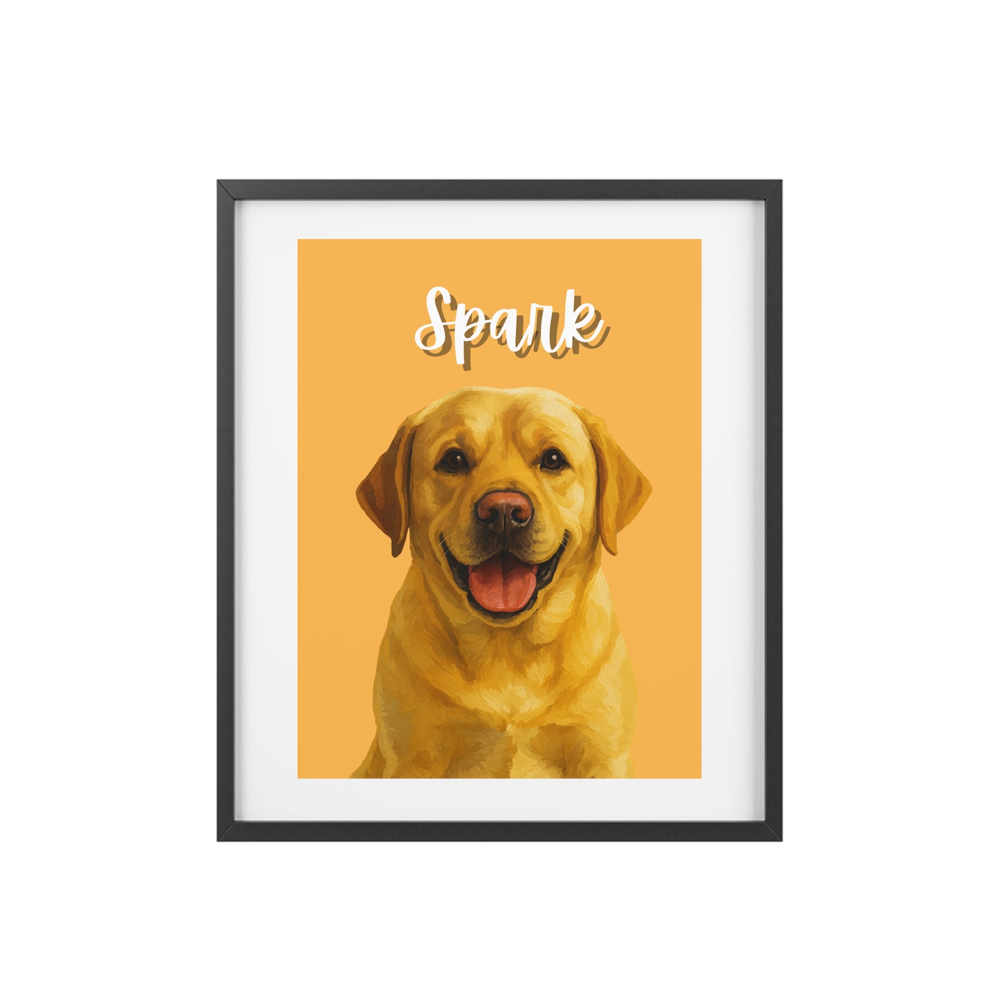 (Spark) Playful Dog Framed Poster