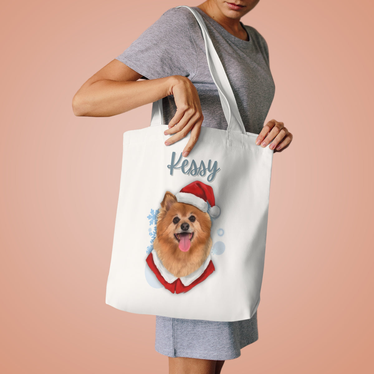 (Kessy) Personalized Dog Lover Tote Bag