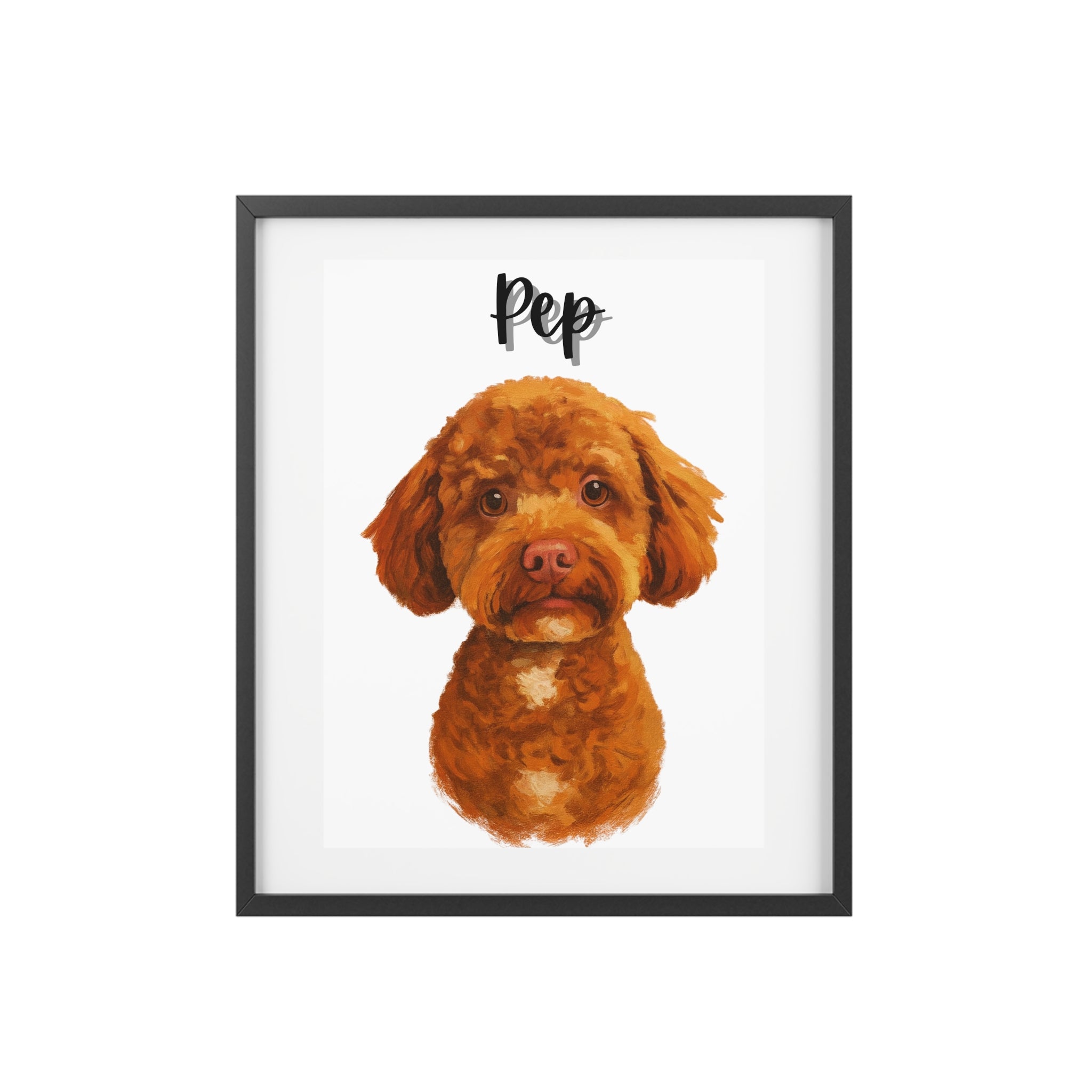 (Pep) Playful Dog Framed Poster