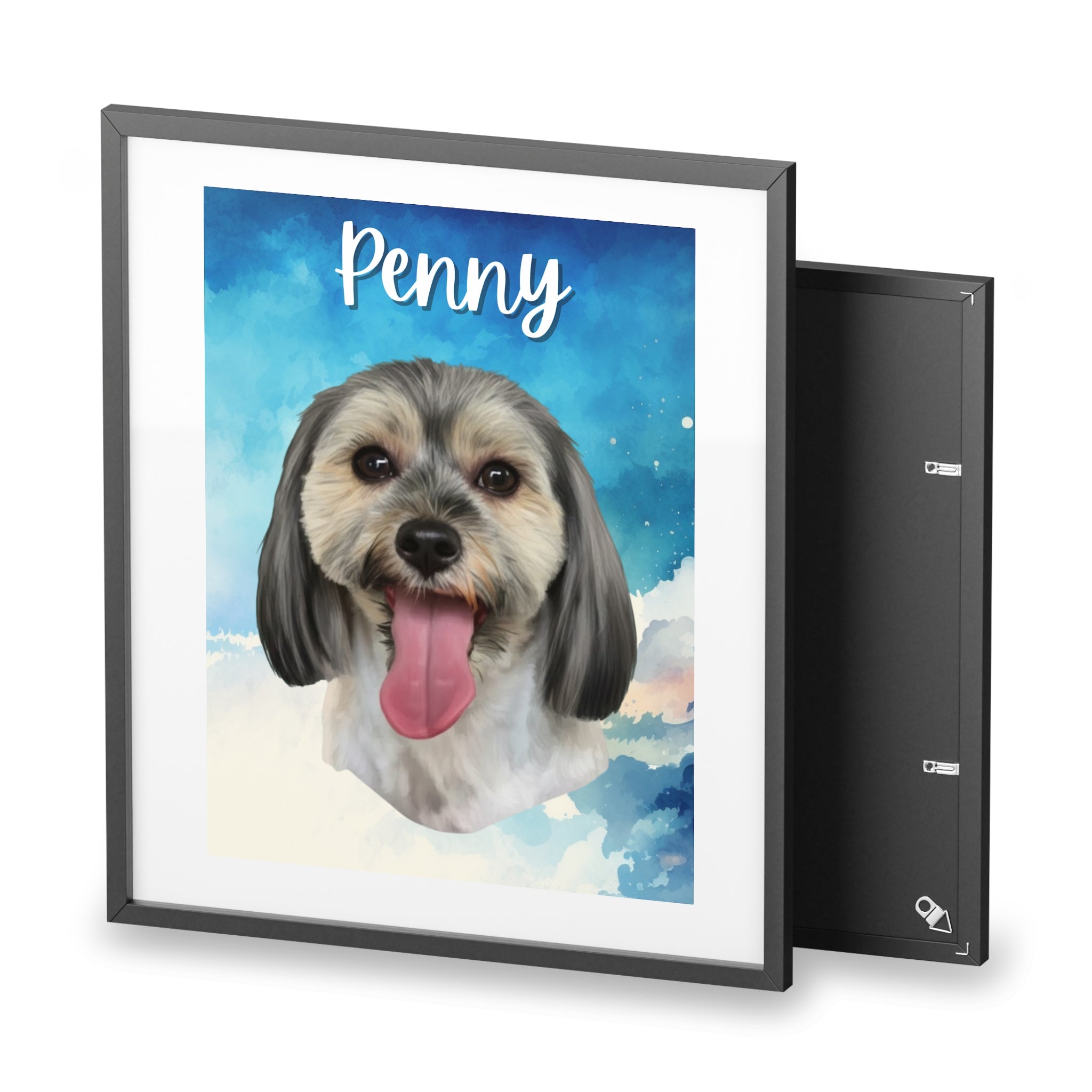 (Penny) Playful Dog Framed Poster