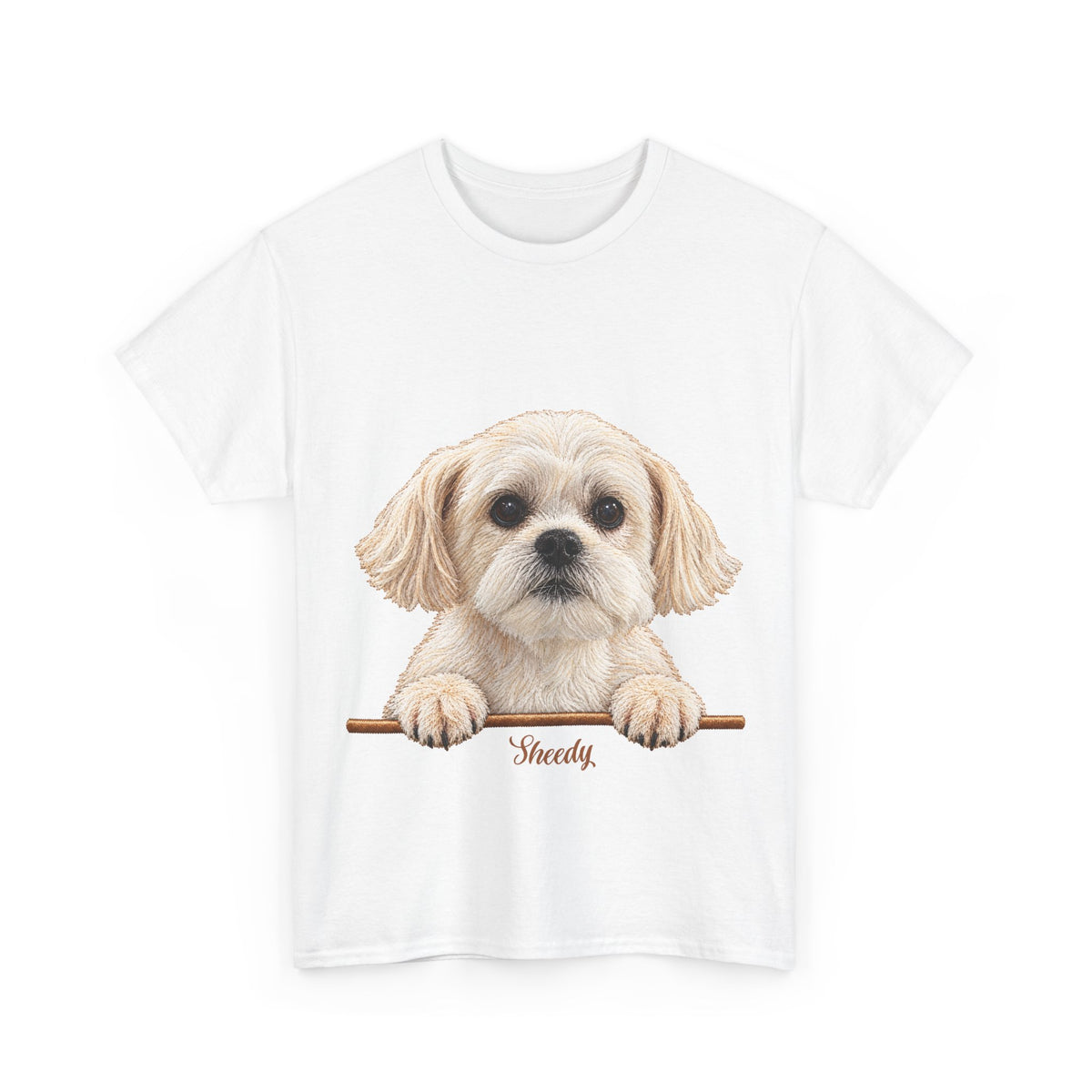(Sheedy) Whimsical Dog Portrait Tee Shirt