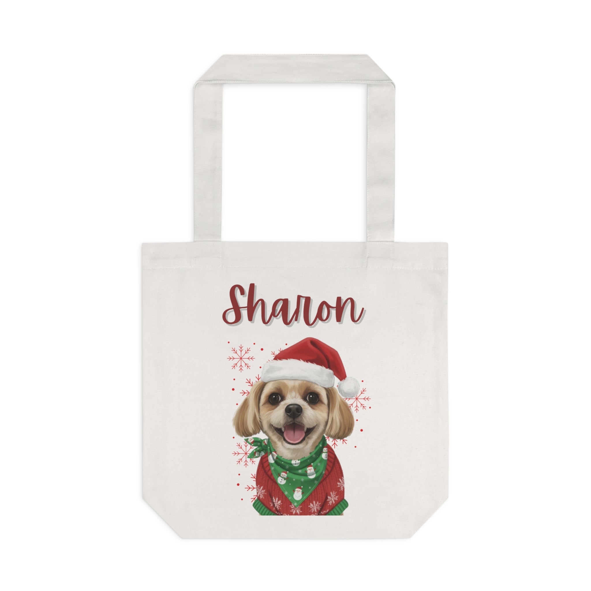 (Sharon) Personalized Dog Lover Tote Bag