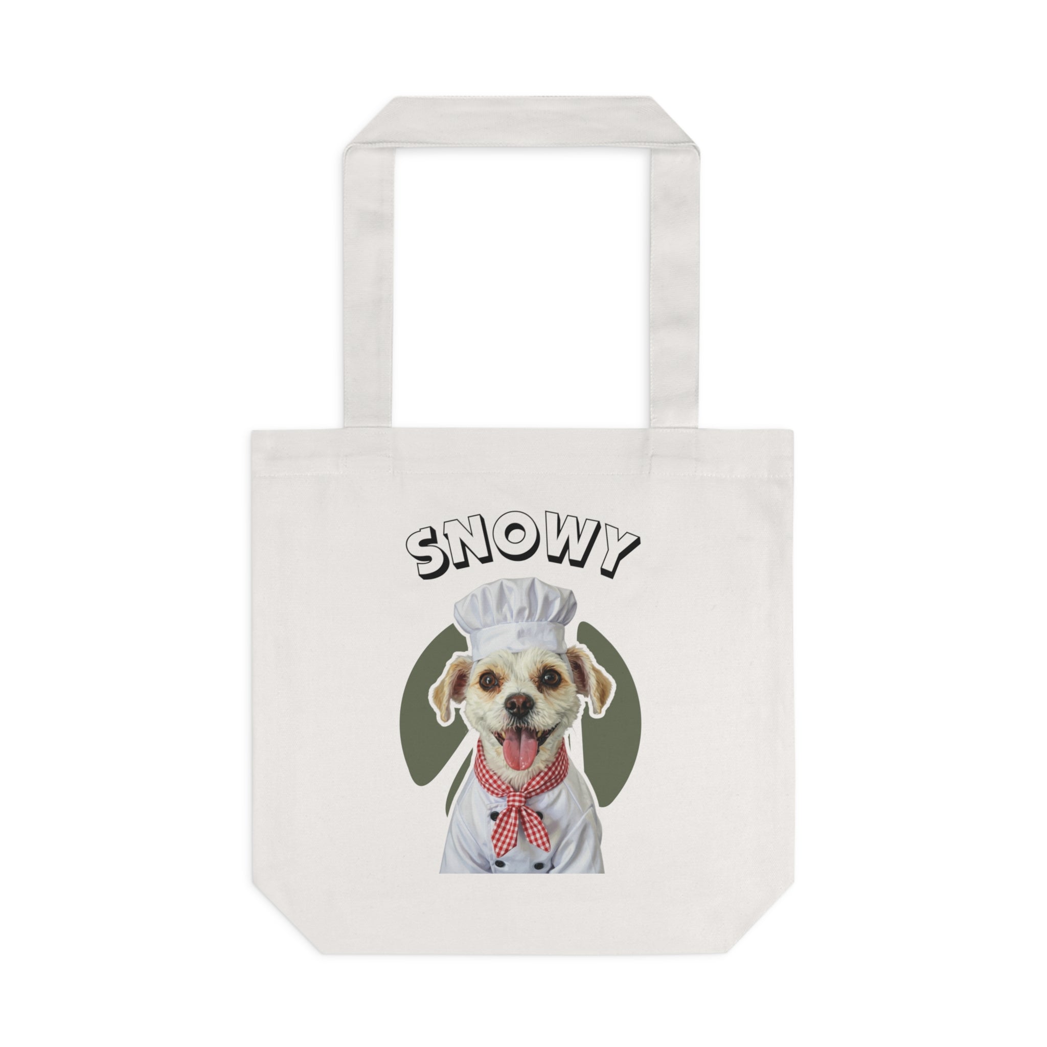 (Snowy) Personalized Dog Lover Tote Bag