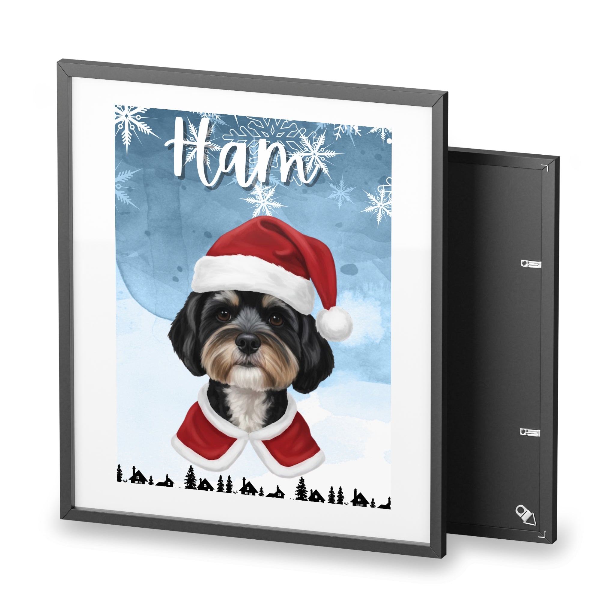 (Ham) Playful Dog Framed Poster