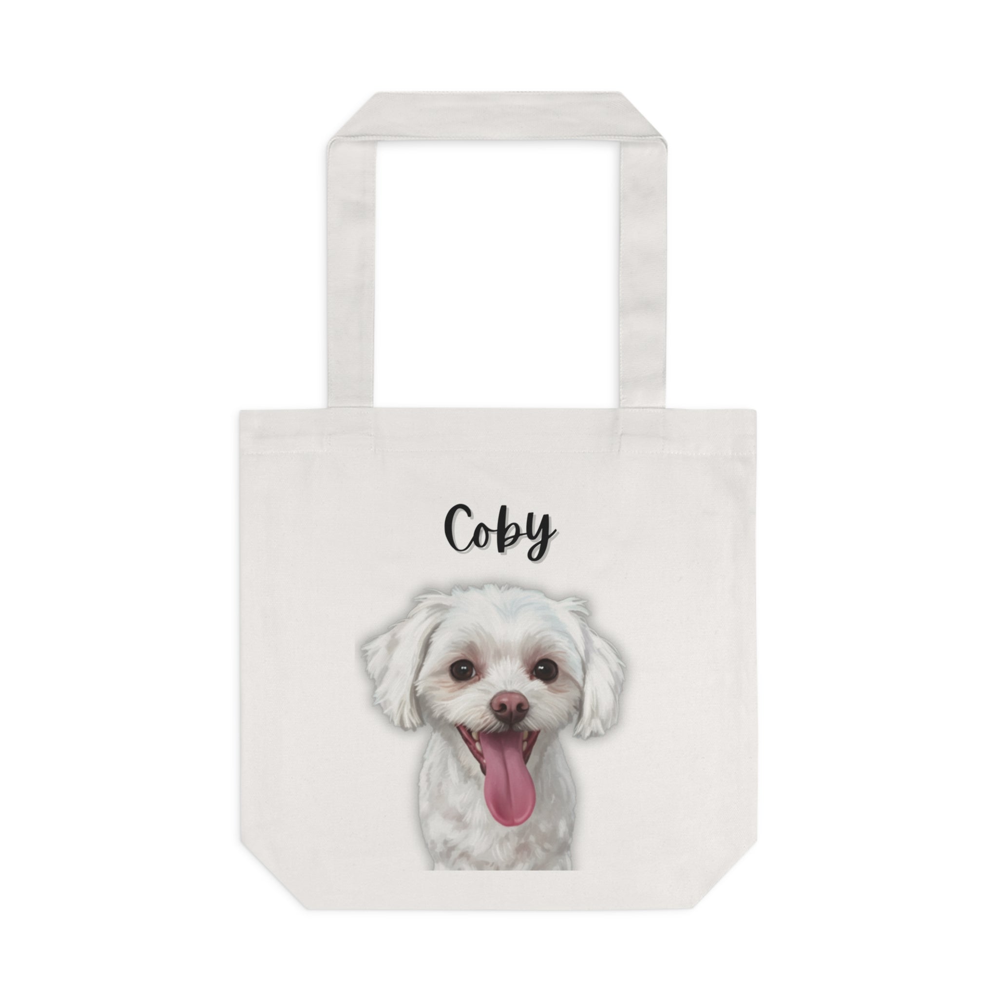 (Coby) Personalized Dog Lover Tote Bag