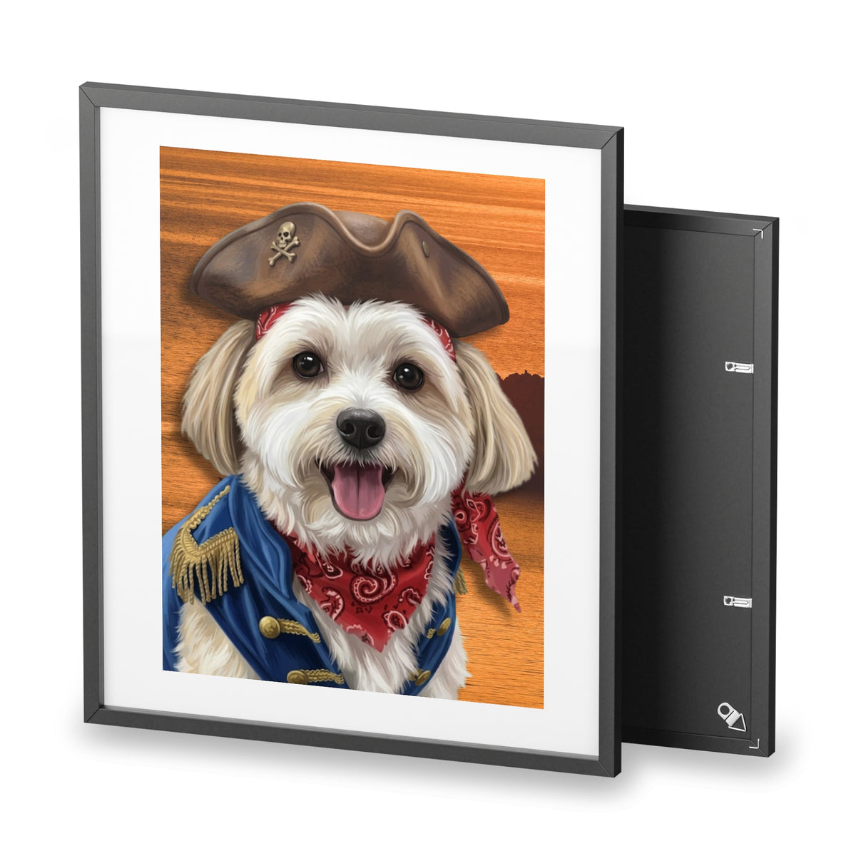 (Milo) Playful Dog Framed Poster