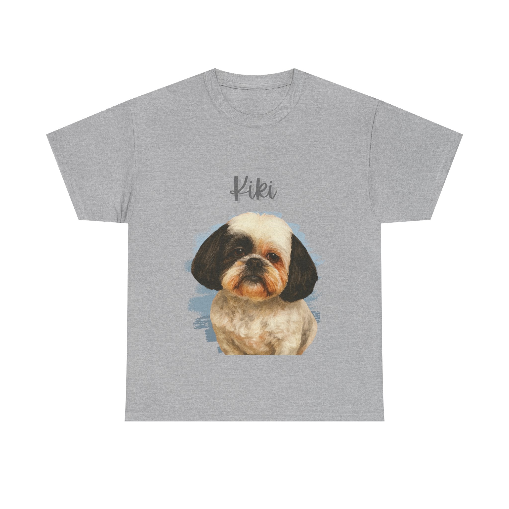 (Kiki) Whimsical Dog Portrait Tee Shirt