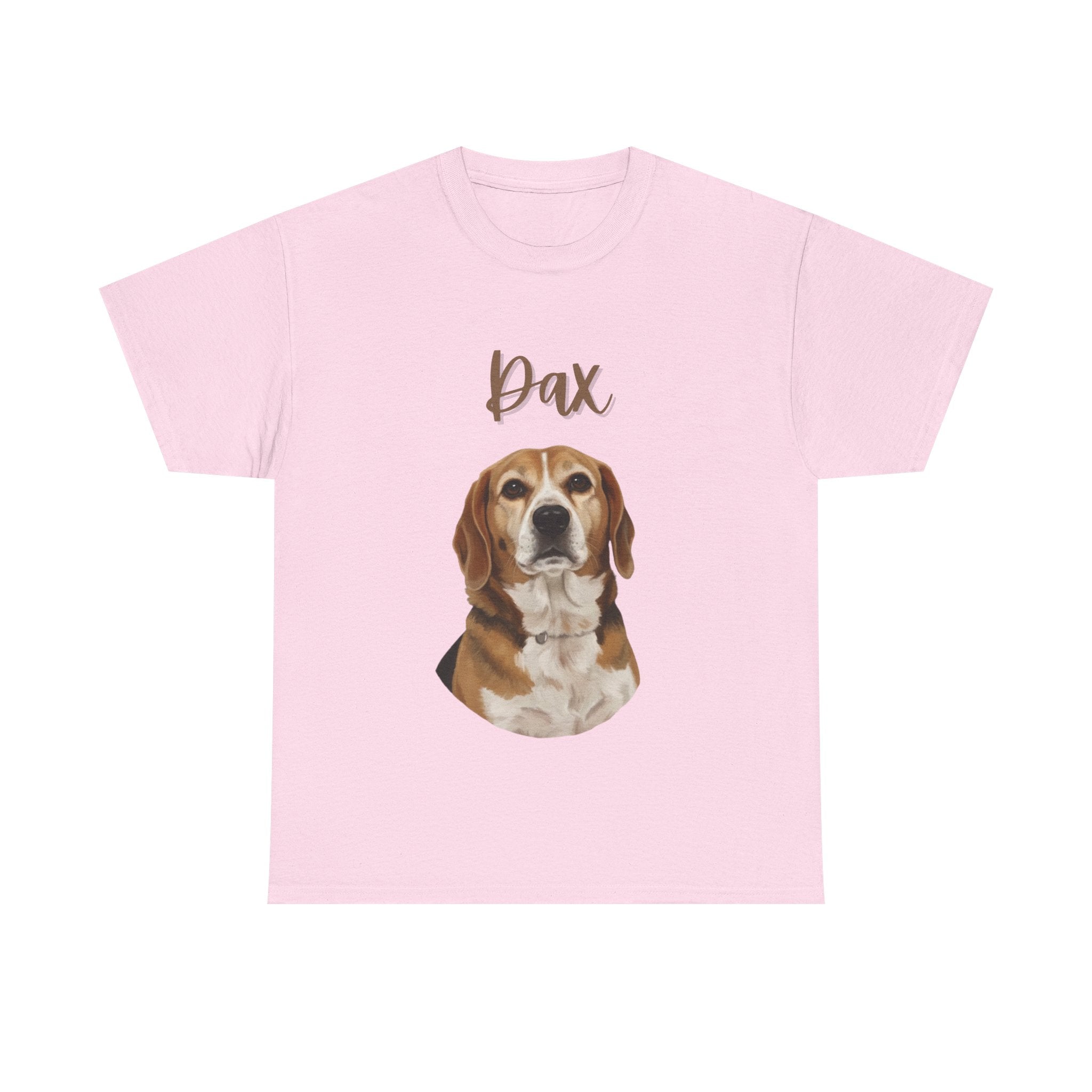 (Dax) Whimsical Dog Portrait Tee Shirt