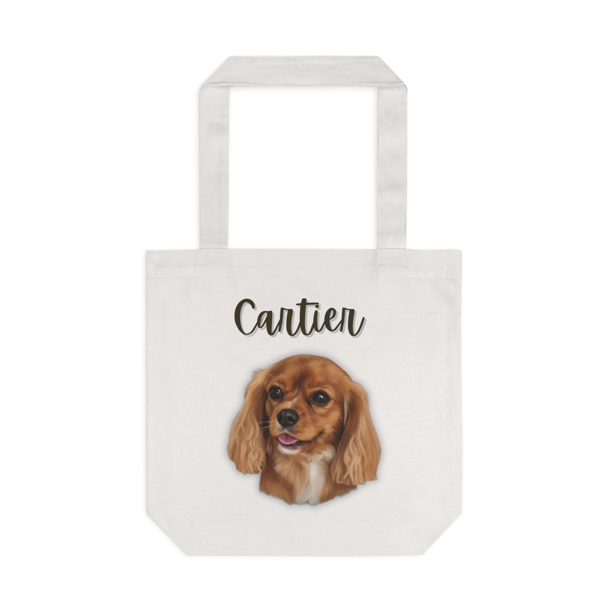(Cartier) Personalized Dog Lover Tote Bag