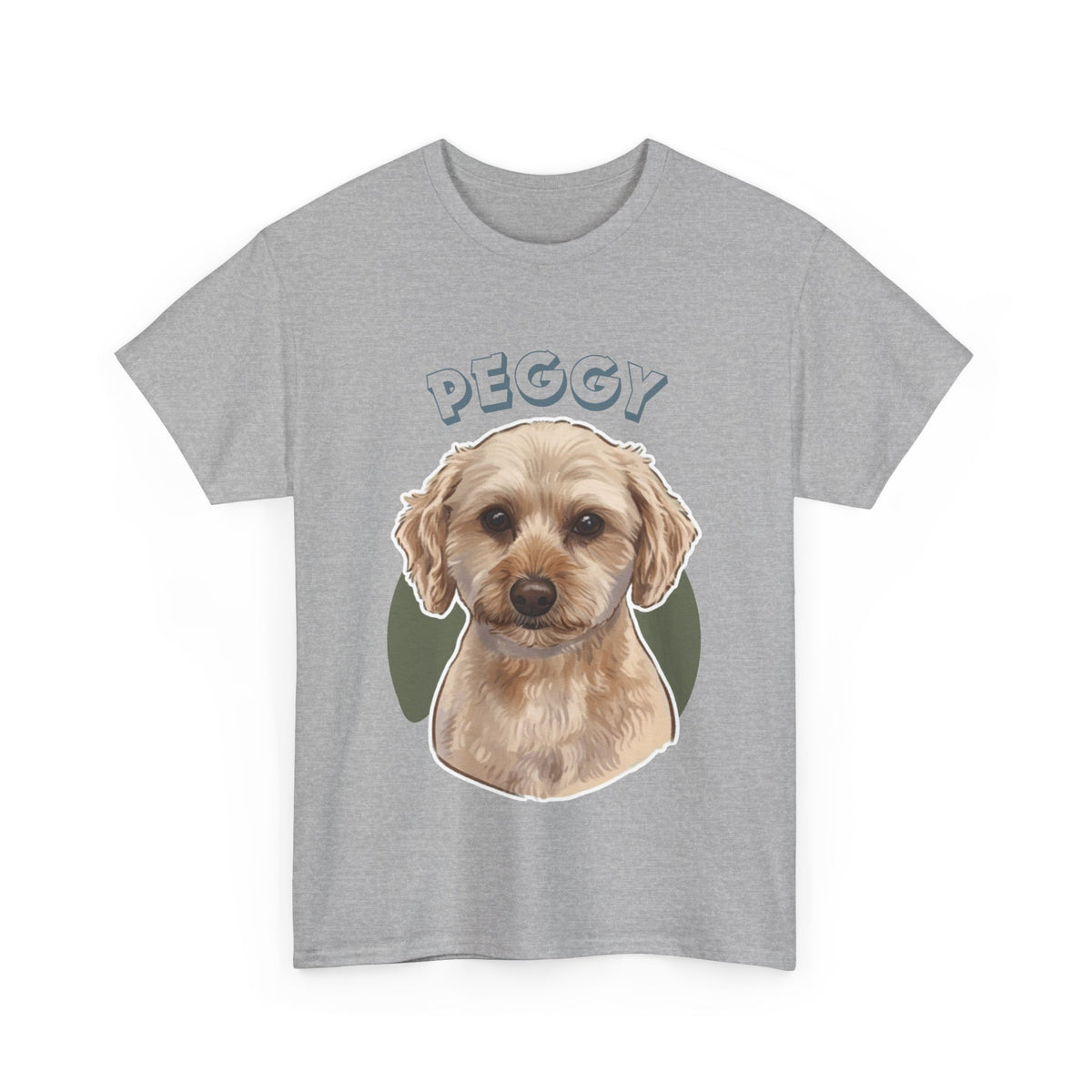 (Peggy) Whimsical Dog Portrait Tee Shirt