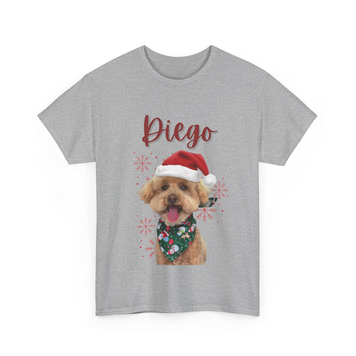 (Diego) Whimsical Dog Portrait Tee Shirt